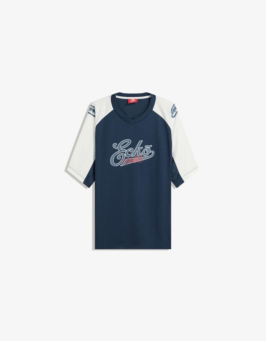 Ecko Unltd mesh sport T-shirt-Blue
