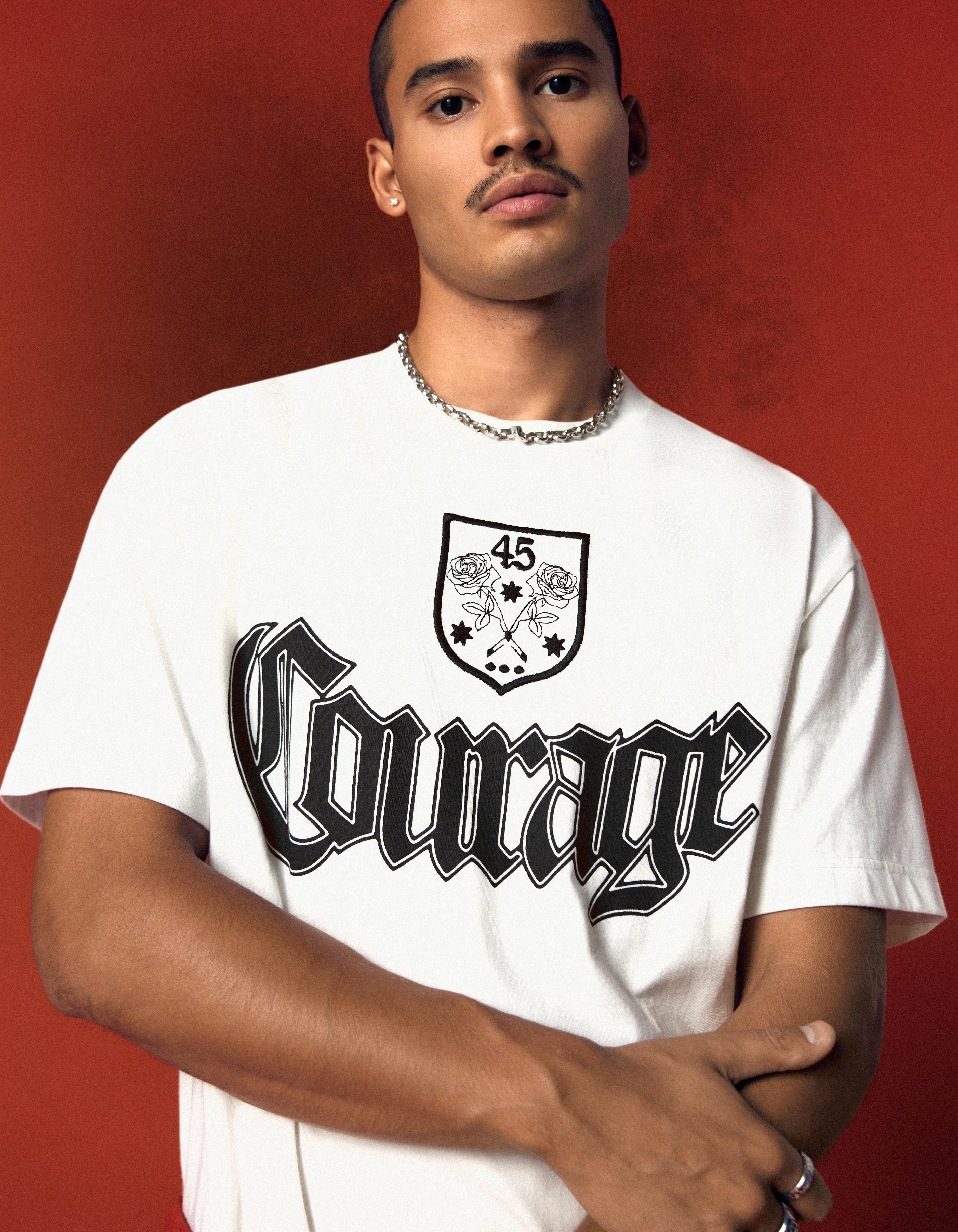 Short sleeve print T-shirt — White