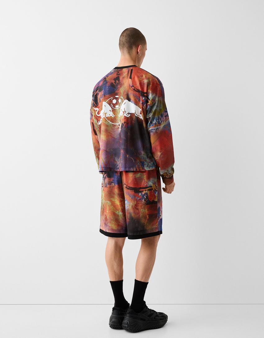 New York Red Bulls T-shirt and Bermuda shorts set-Orange