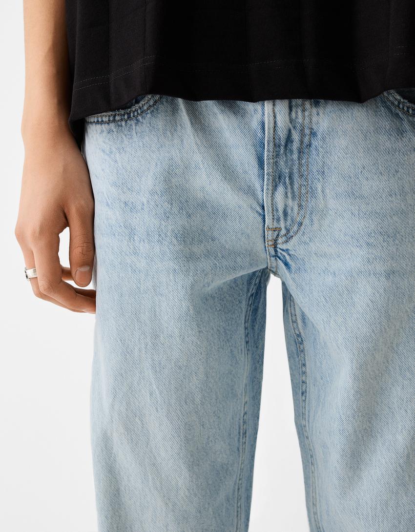 Jeans straight-Azul claro-6