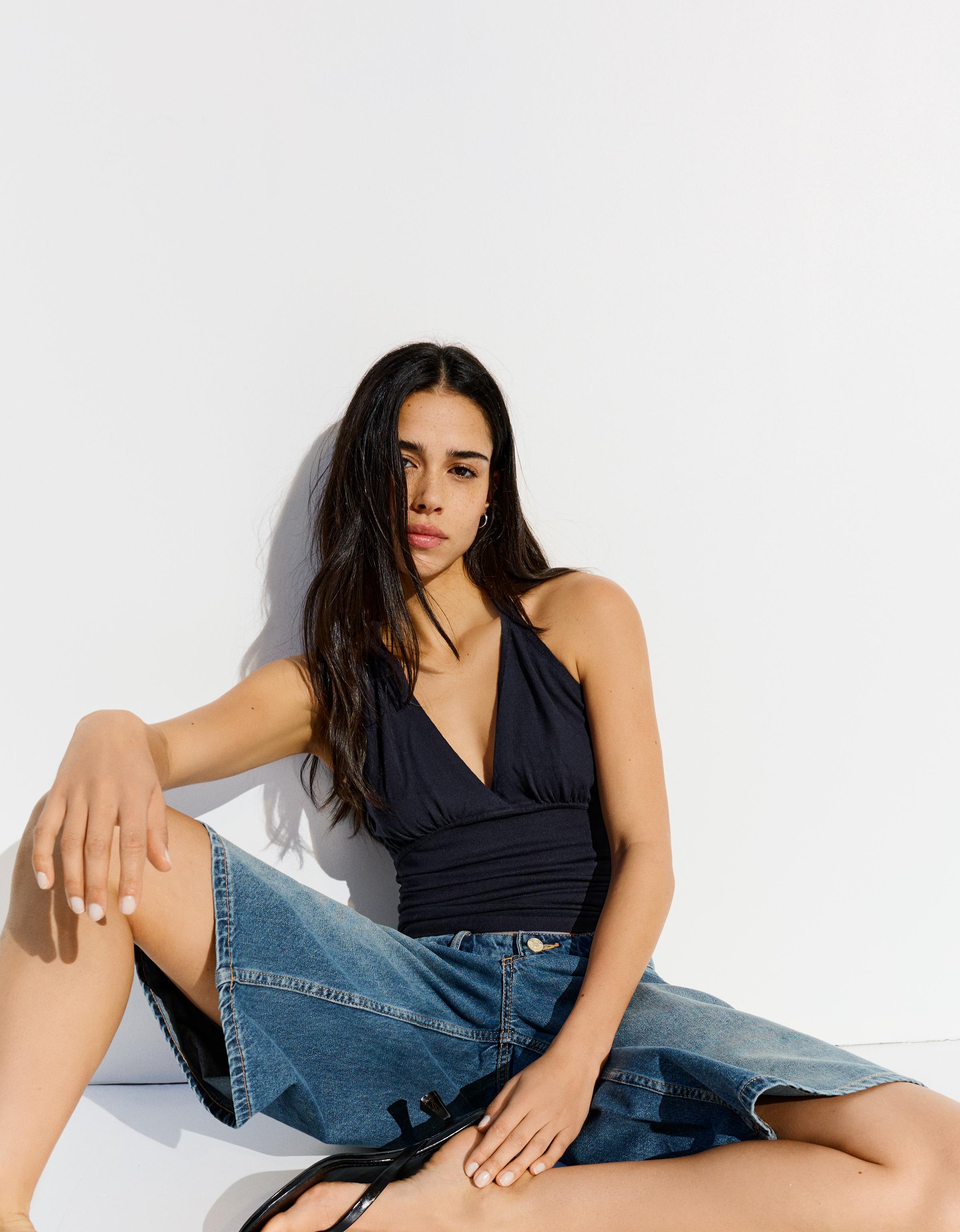 Büzgülü halter top - Görsel 27