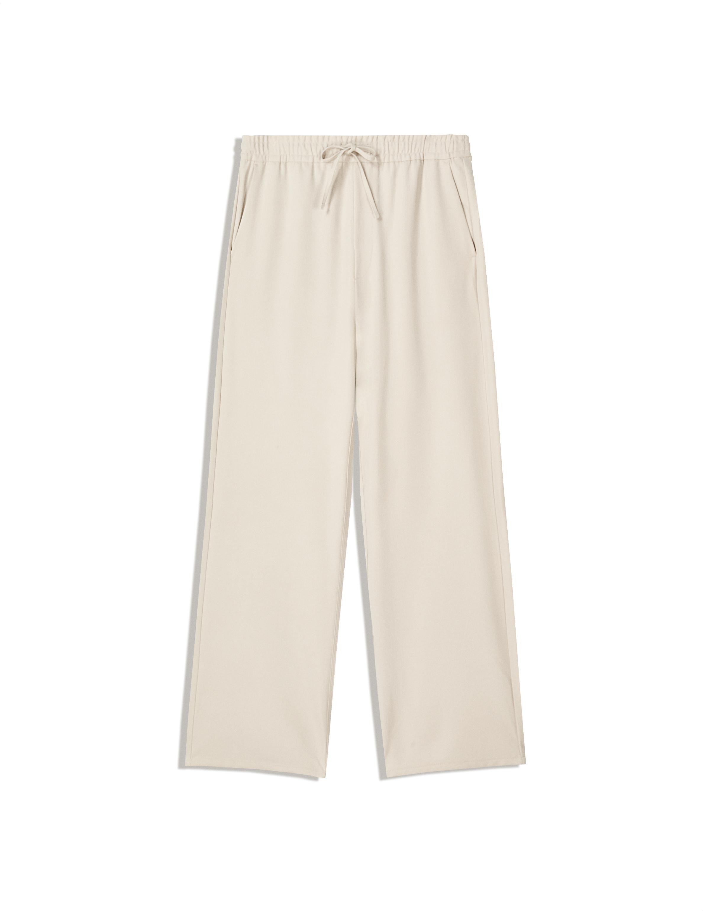 Straight-fit tailored jogging trousers