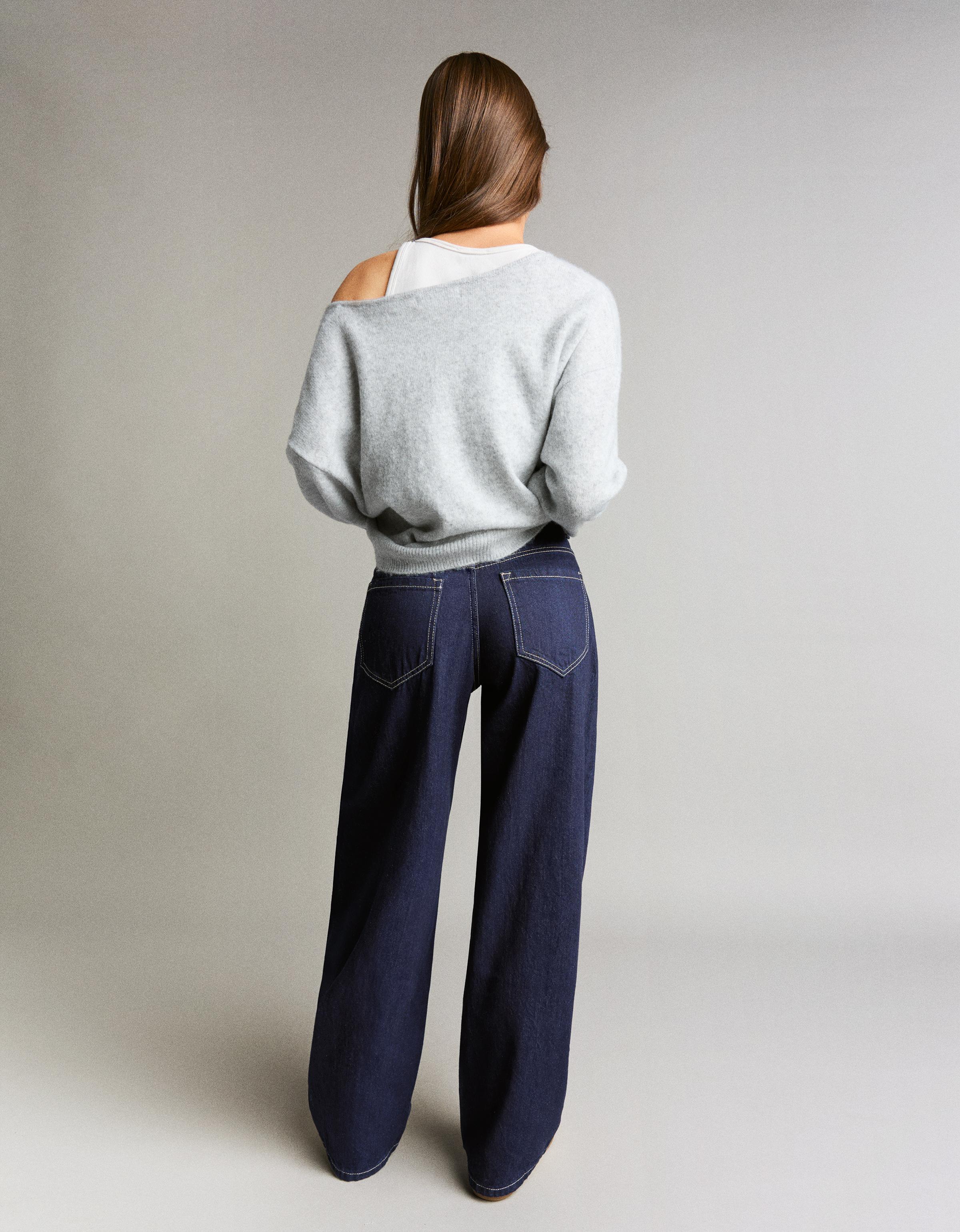 Düşük bel baggy barrel fit jean - Görsel 112