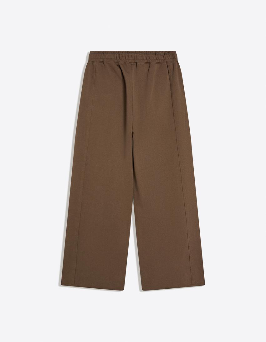 Super baggy trousers-Brown