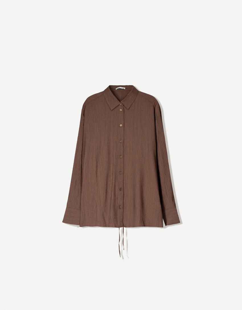 Flowing shirt and trousers set-Flowing shirt and trousers set