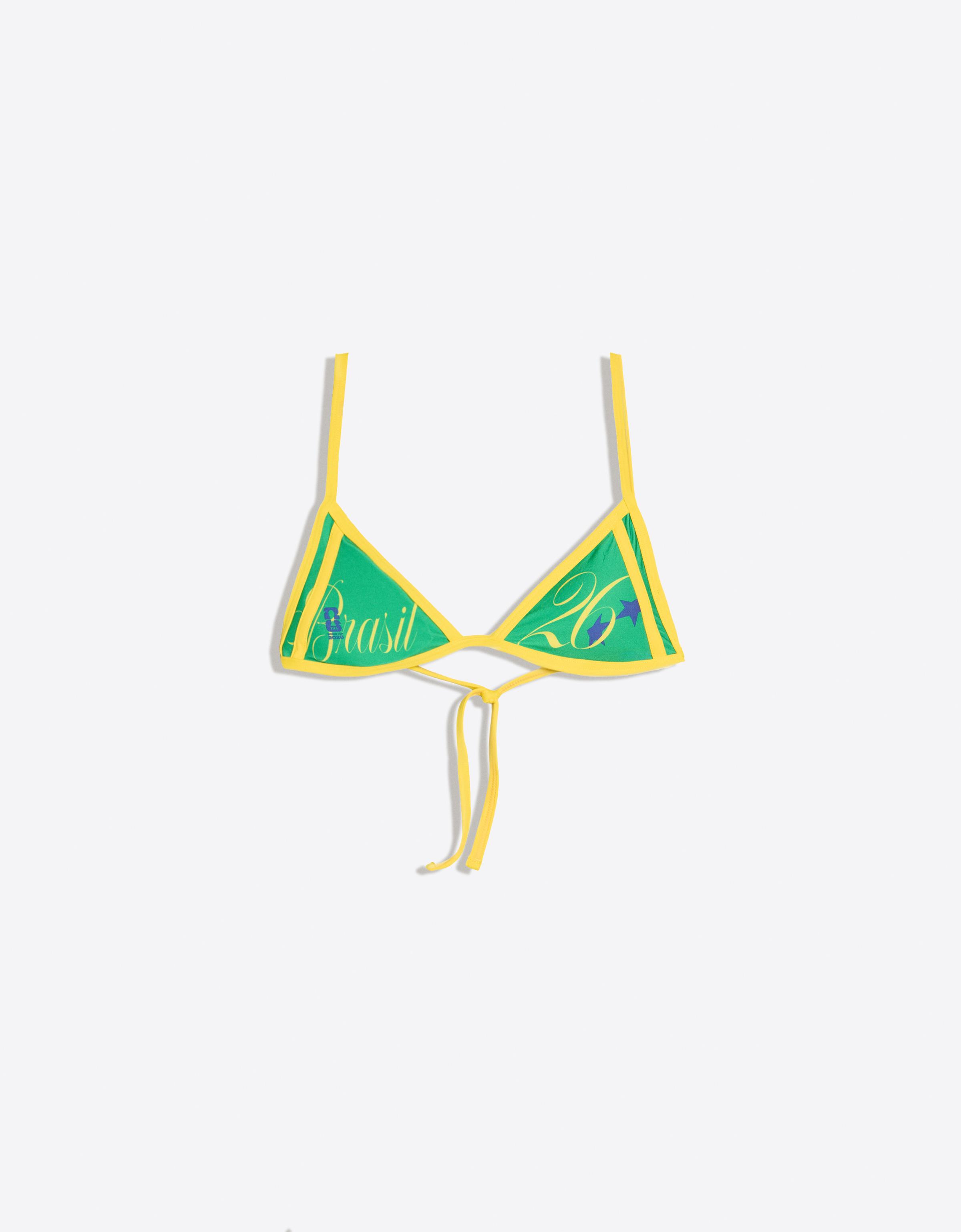 Brazil FIFA WORLD CUP™ triangle bikini top — Green