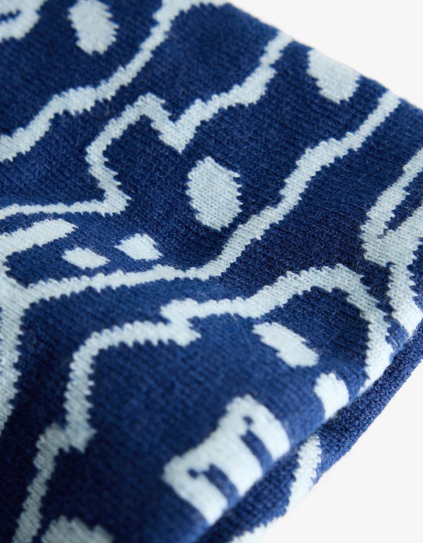 Gorro estampado-Azul