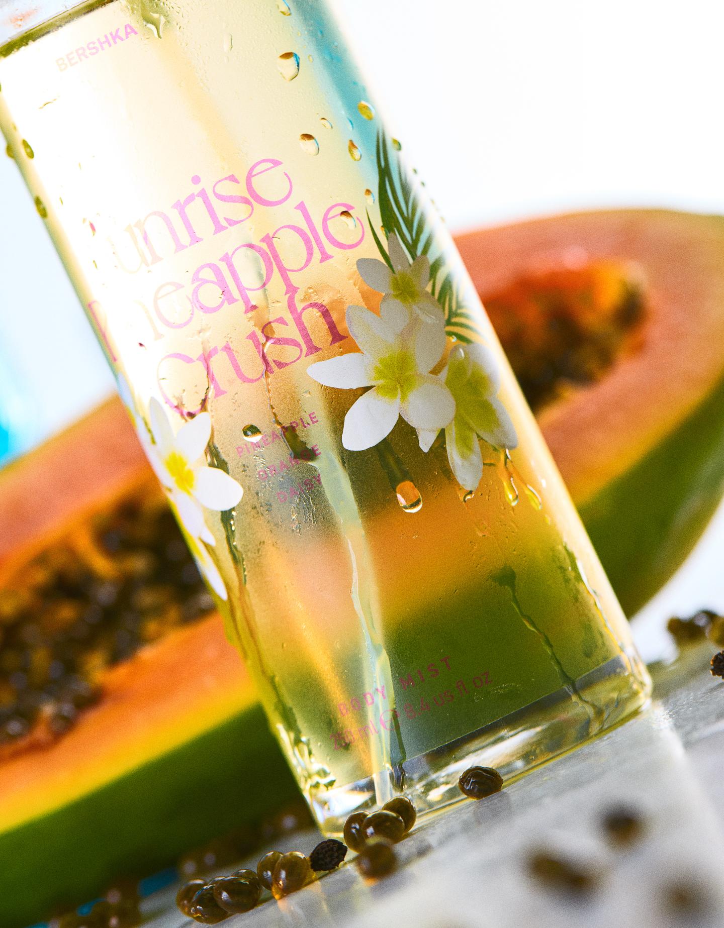 Bershka mgiełka do ciała sunrise pineapple crush 250 ml żółty