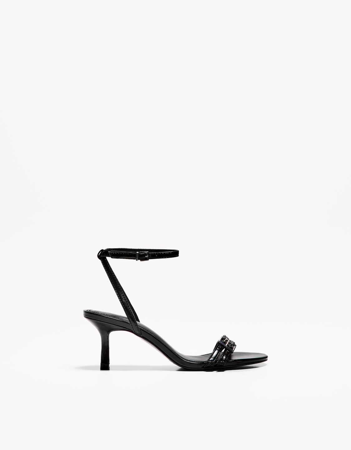 Sandale talon bride cheville