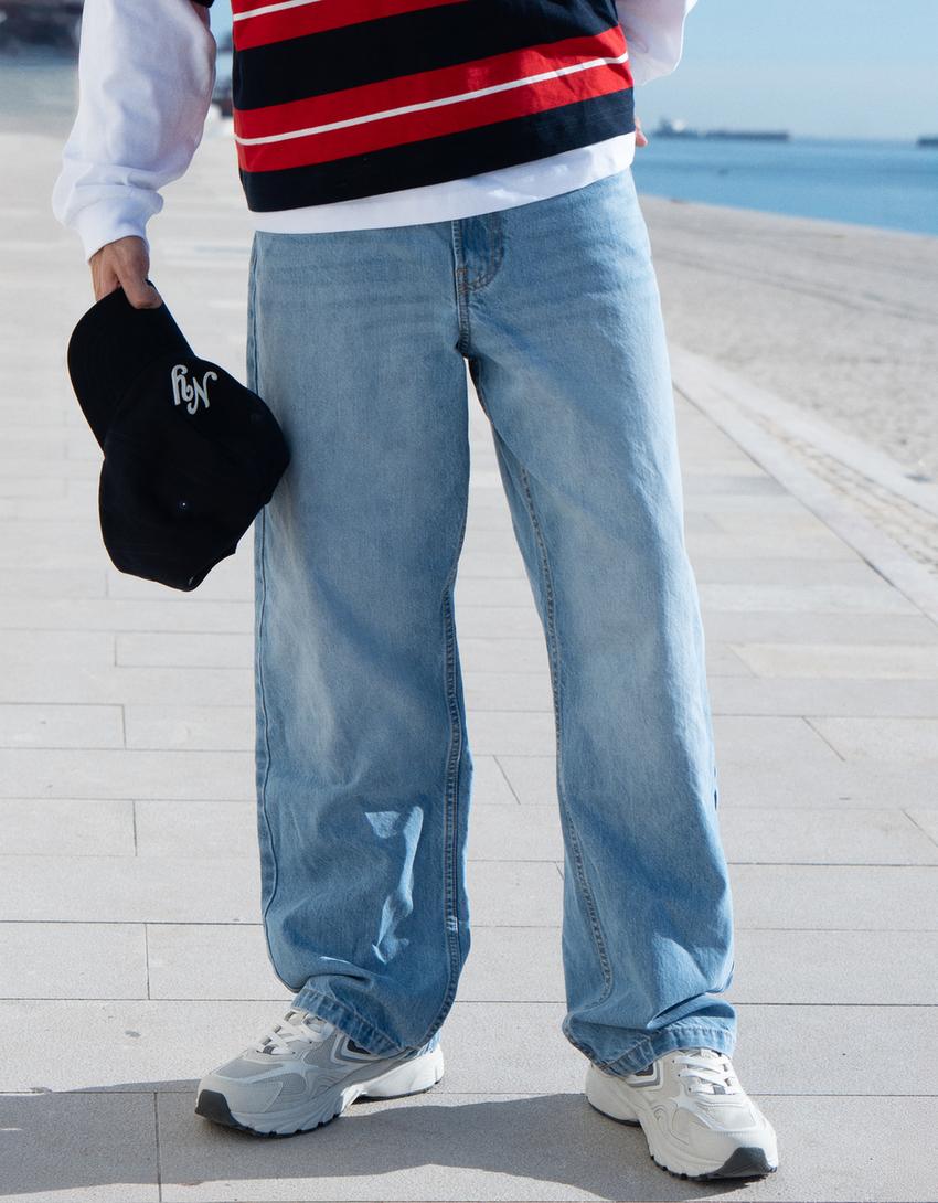 Baggy jeans-Light blue