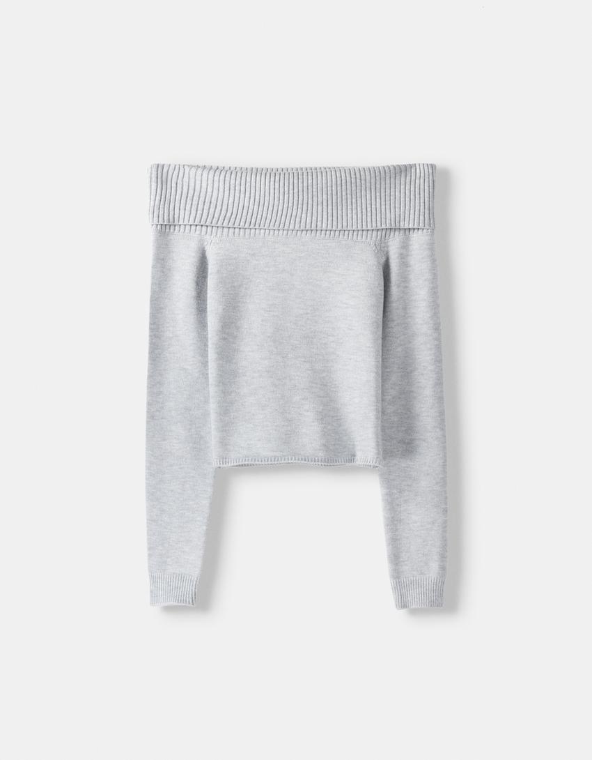Pull Bardot-Gris-4