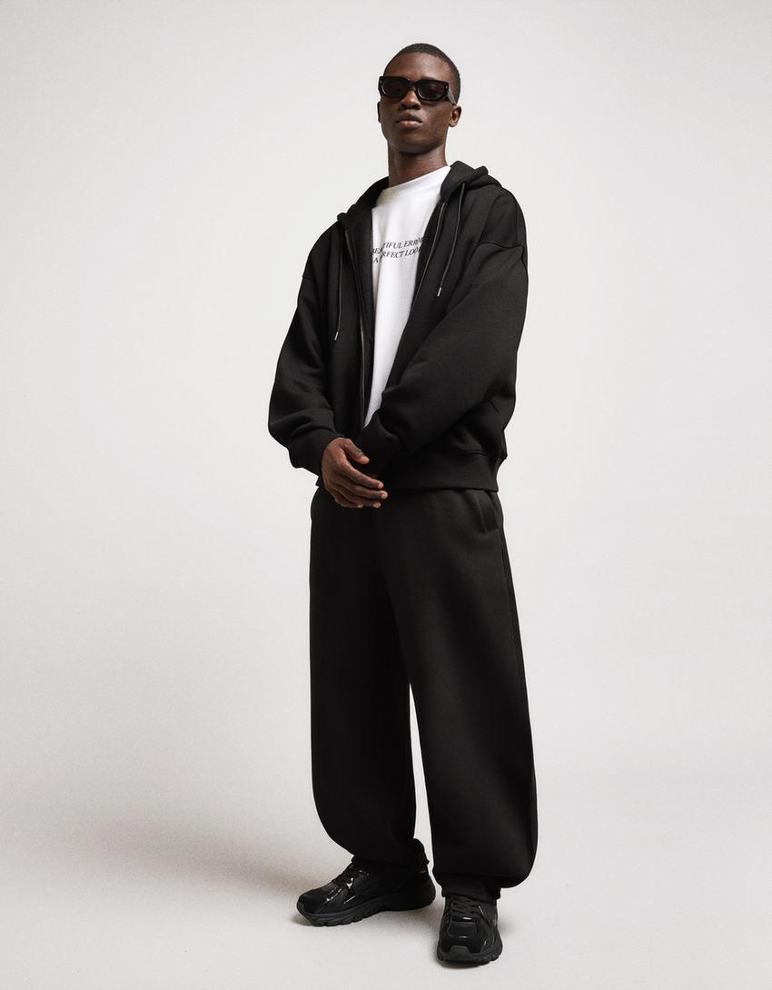 Plush joggers-Black