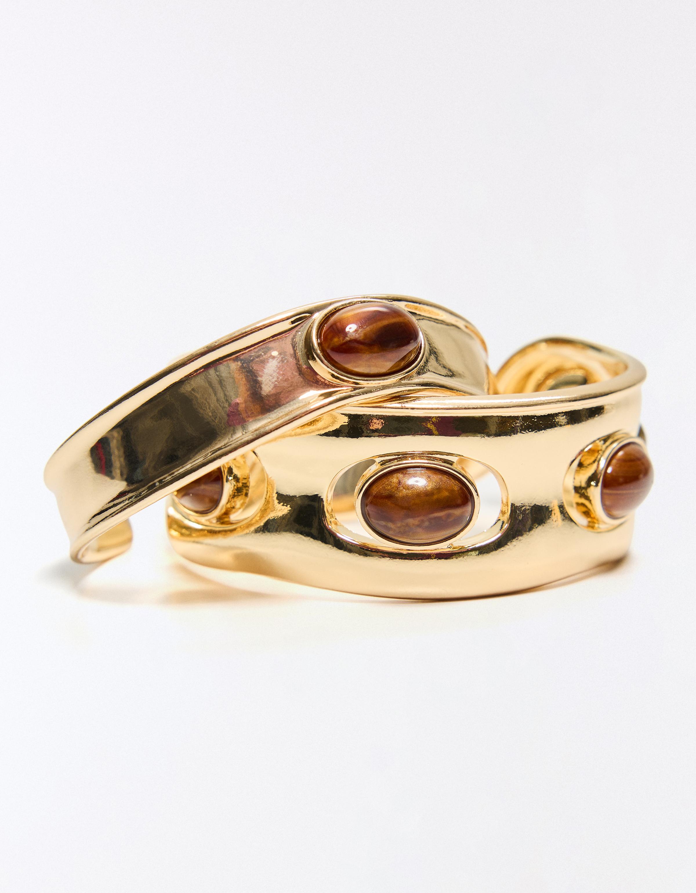 Stone bracelet pack — Gold