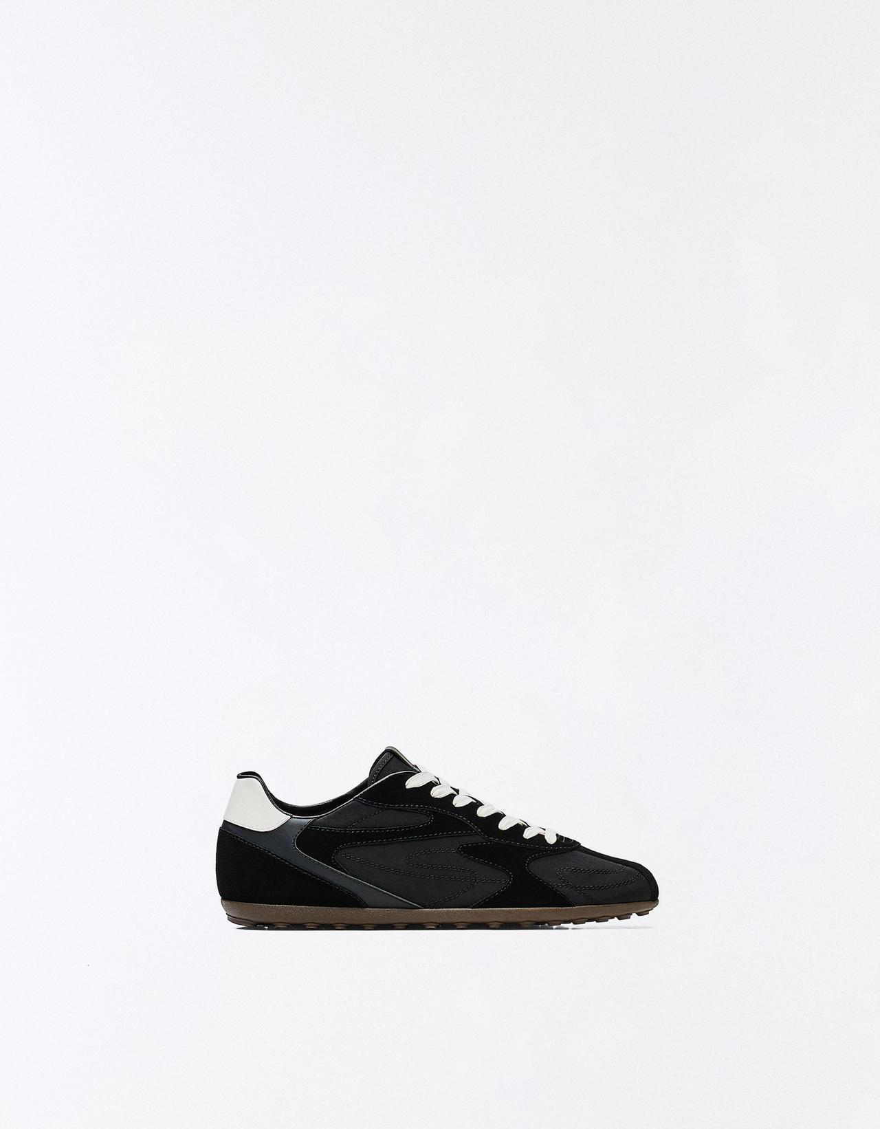 SLIM RETRO TRAINERS — BLACK