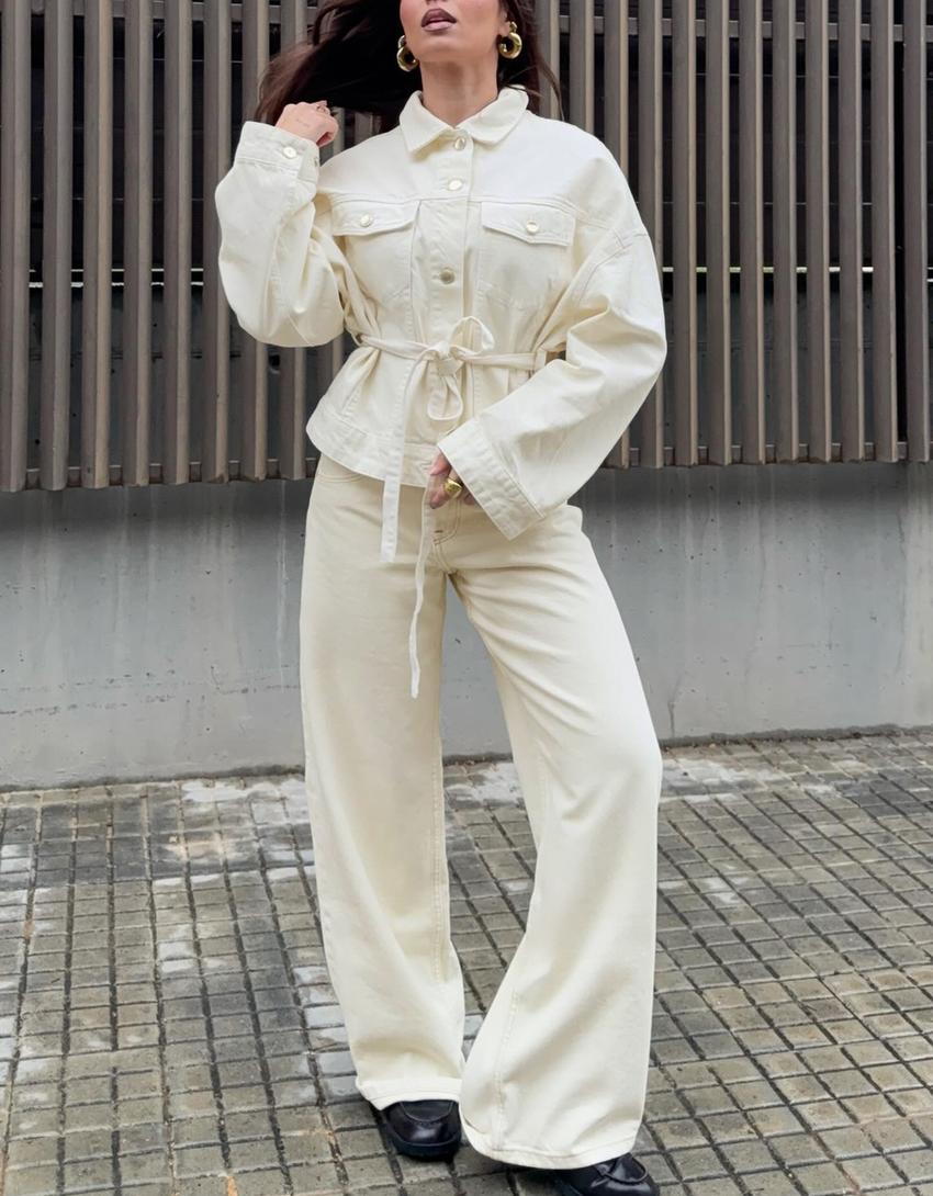 Low-rise boyfriend jeans-Cream