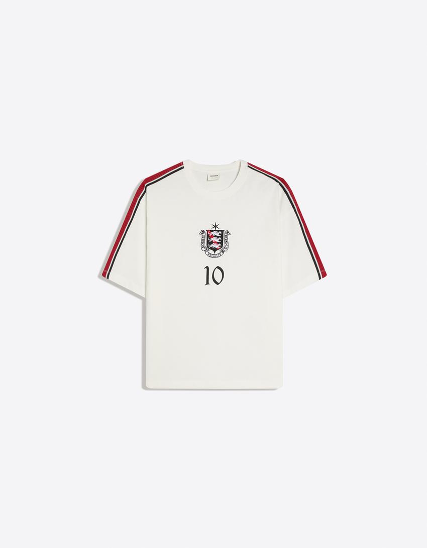 Camiseta boxy fit-Blanco