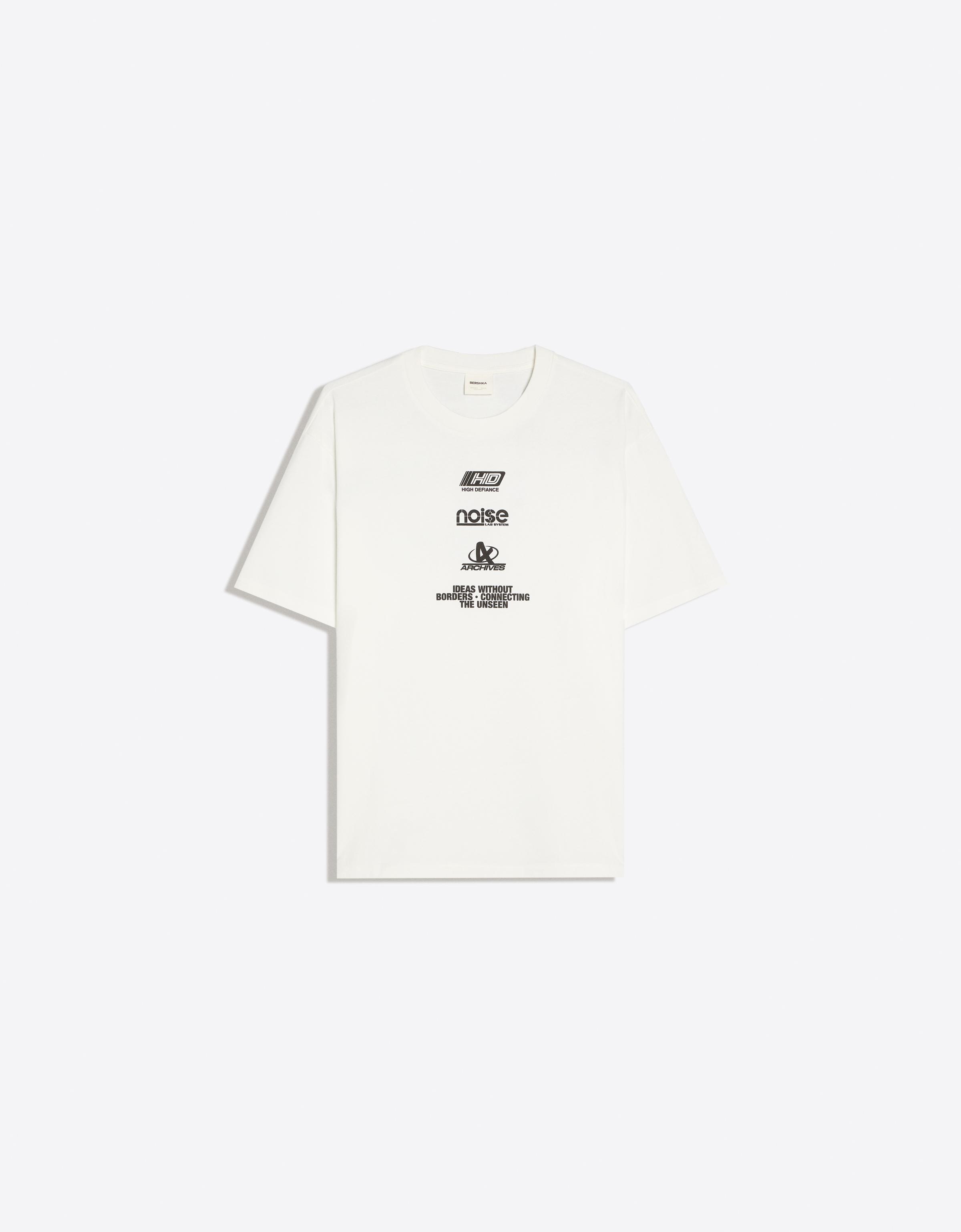 Relaxed fit print T-shirt — White