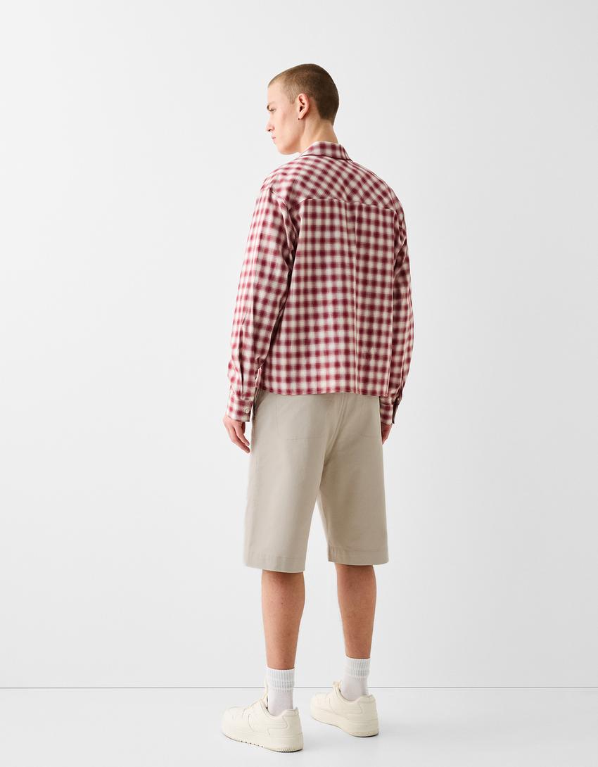 Calções bermuda skater-Areia-2