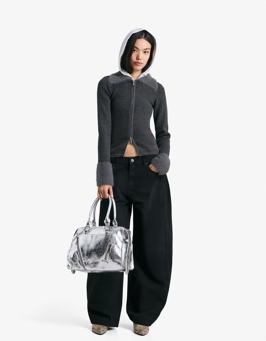 Celana panjang barrel-Hitam