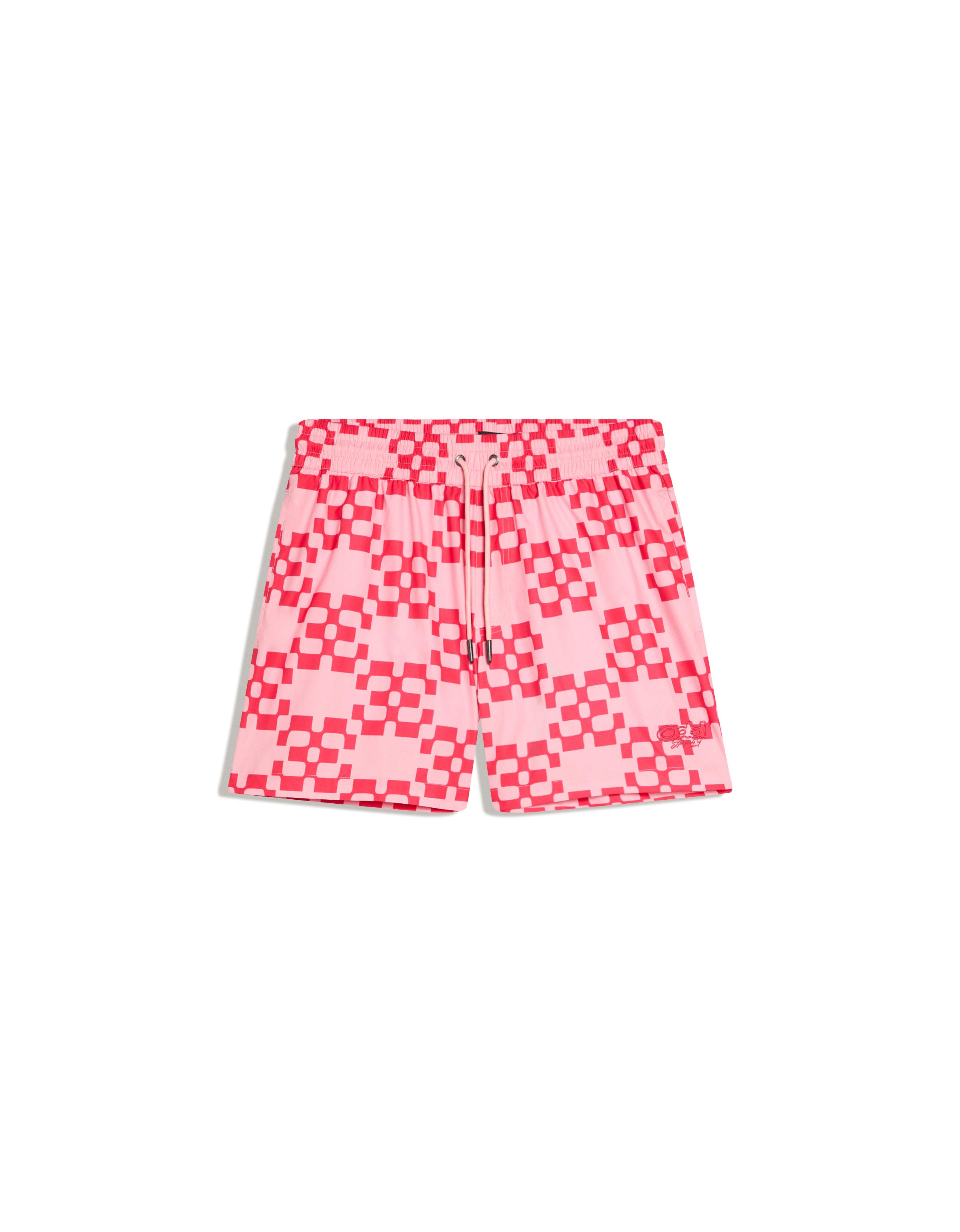Boxy print swimsuit — Pink