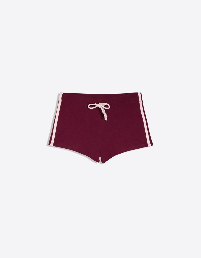 Mini sport shorts-Burgundy