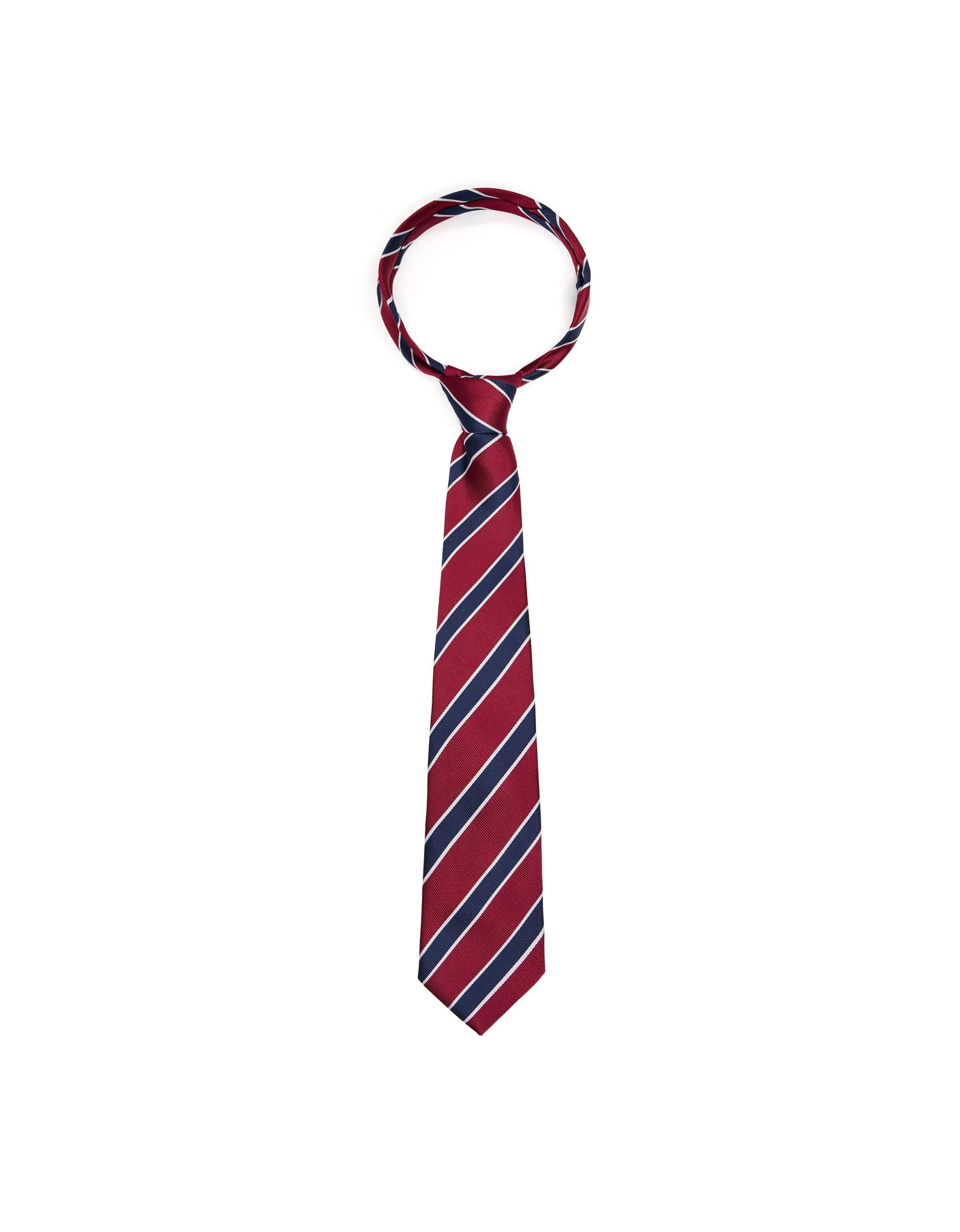 Striped tie — Burgundy