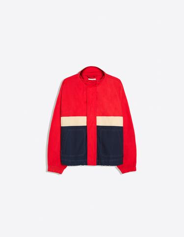 Zip-up windbreaker — Red 5