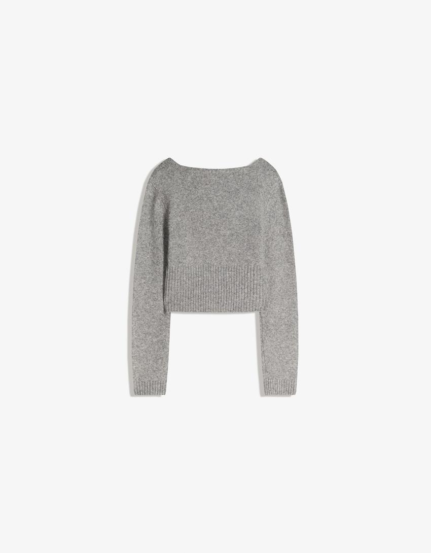 Cardigan nasturi-Gri