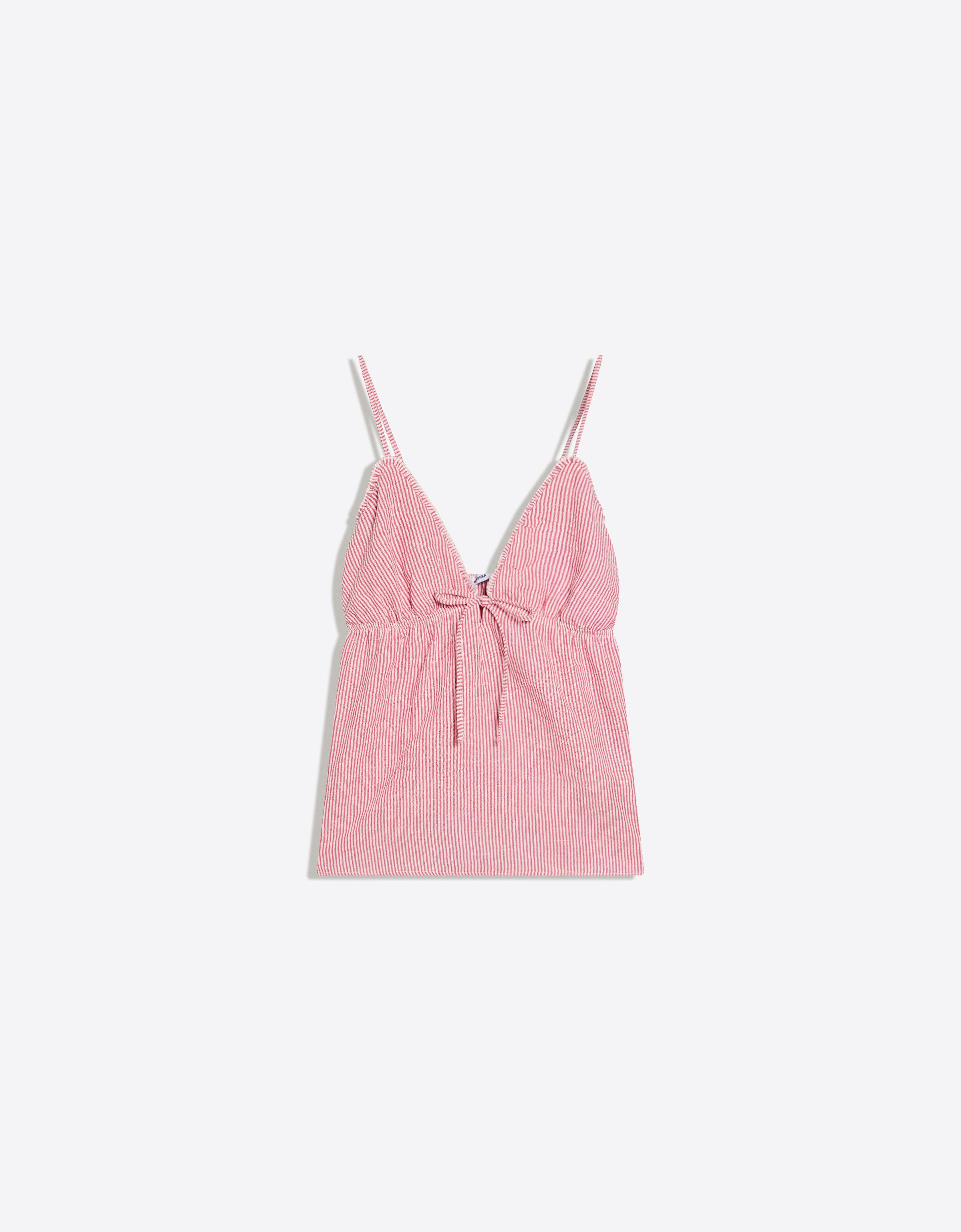 Strappy top with bow