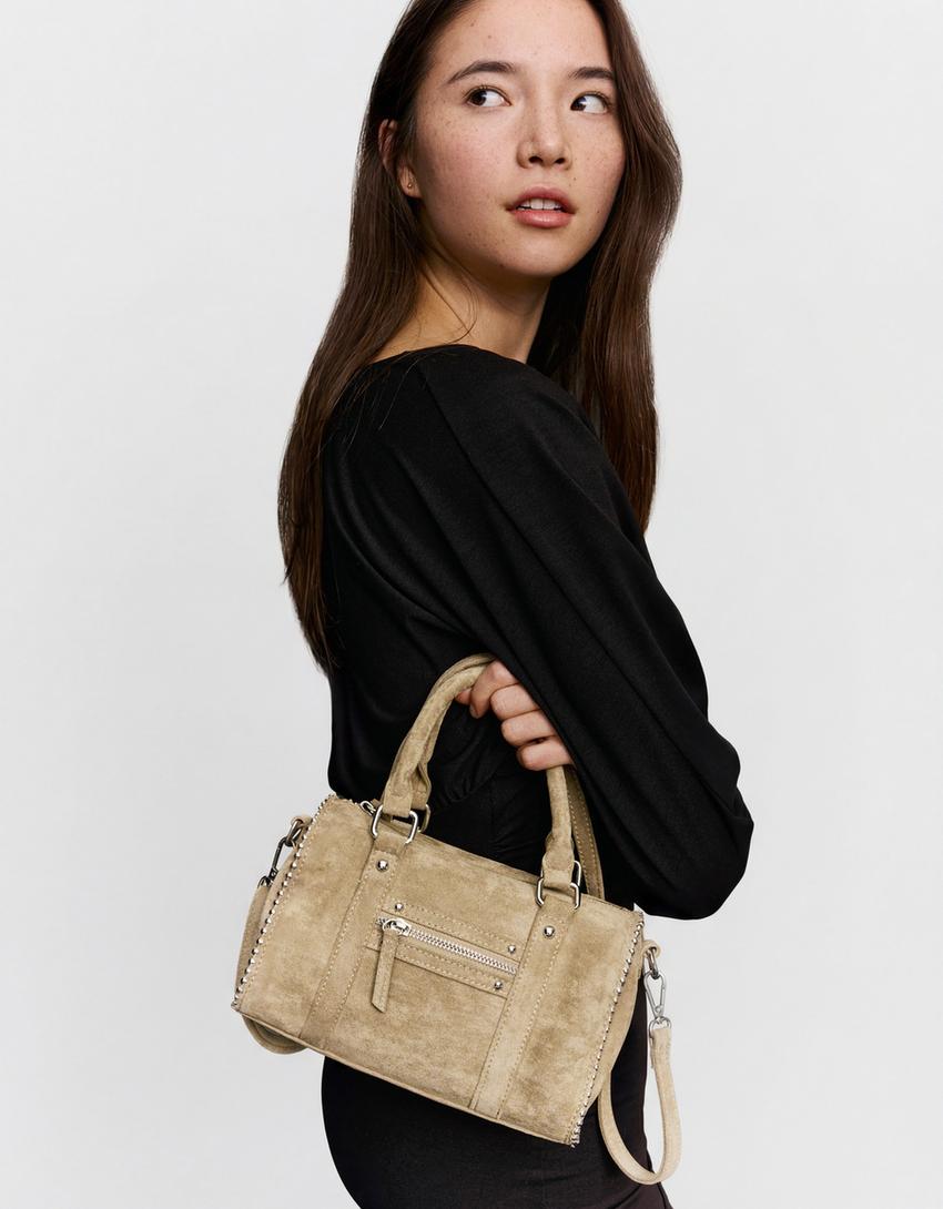 حقيبة بولينغ جلد سويدي صناعي-جملي