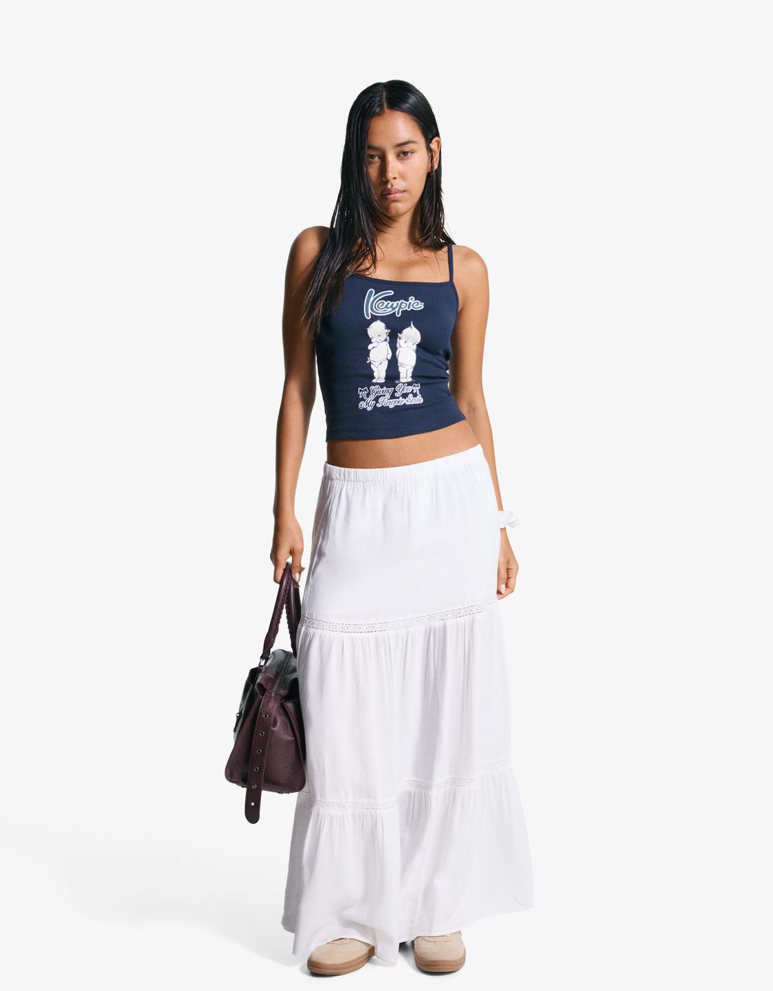 Kewpie print strappy top