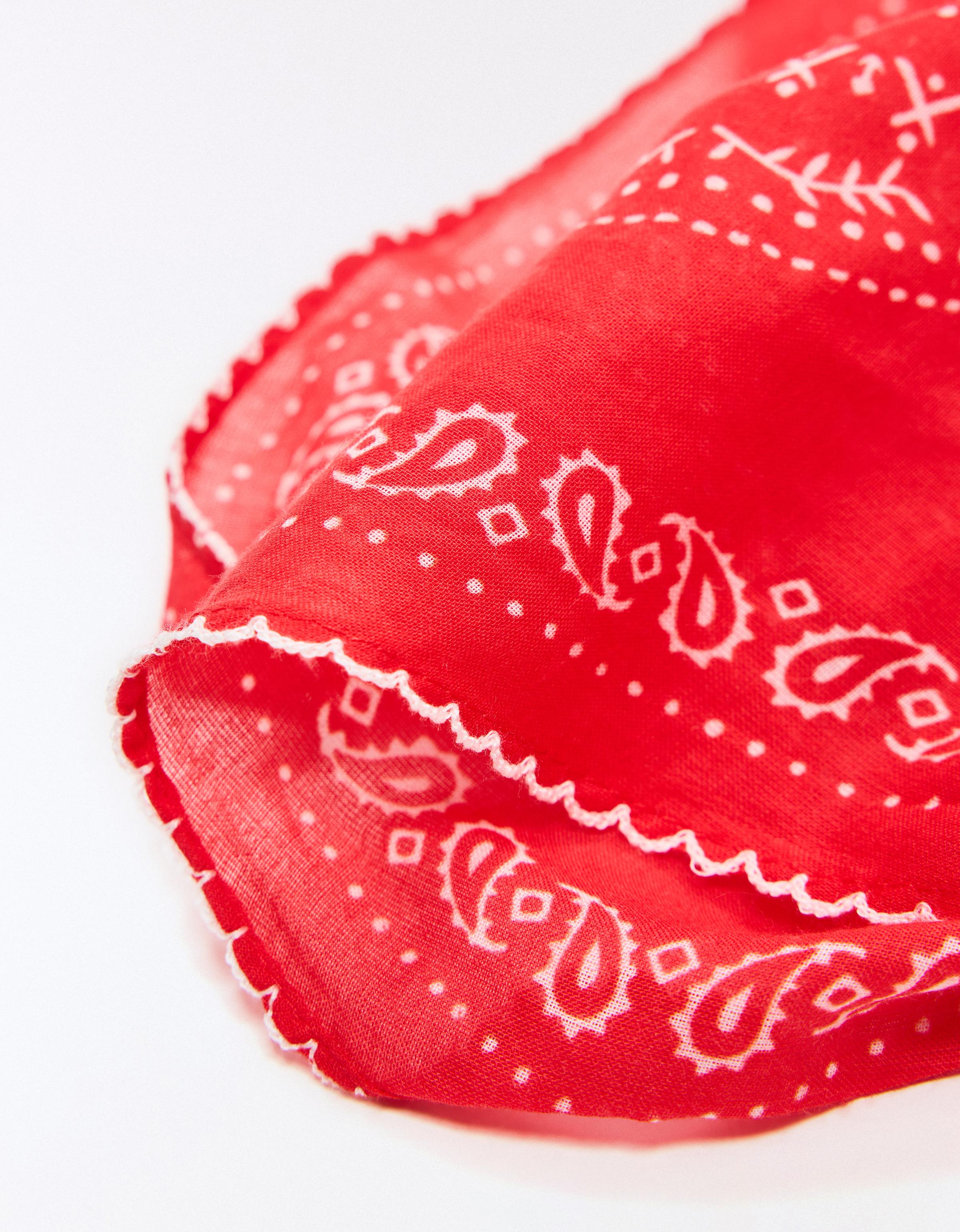 Paisley print bandana — Red