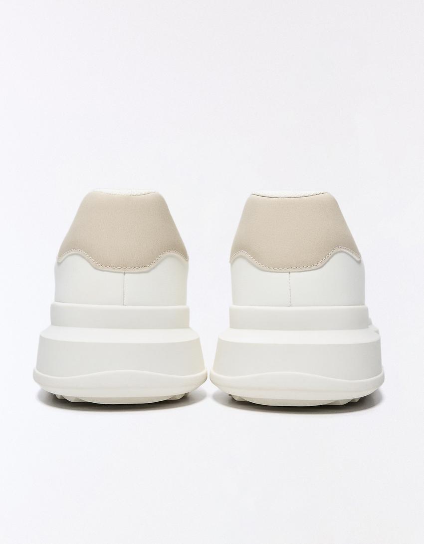 Baskets volume-Blanc