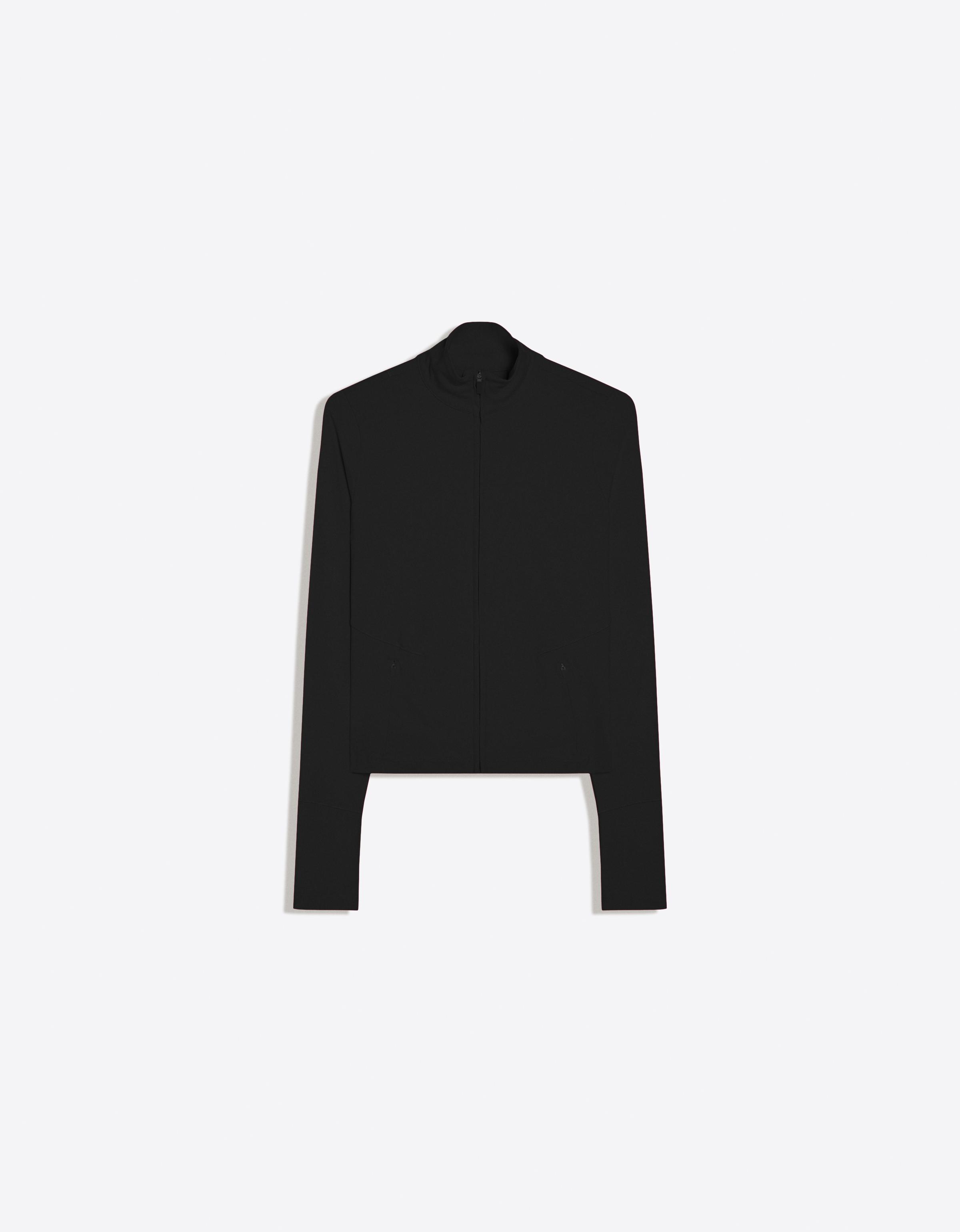 Bershka Chaqueta Técnica Cremallera Mujer Negro