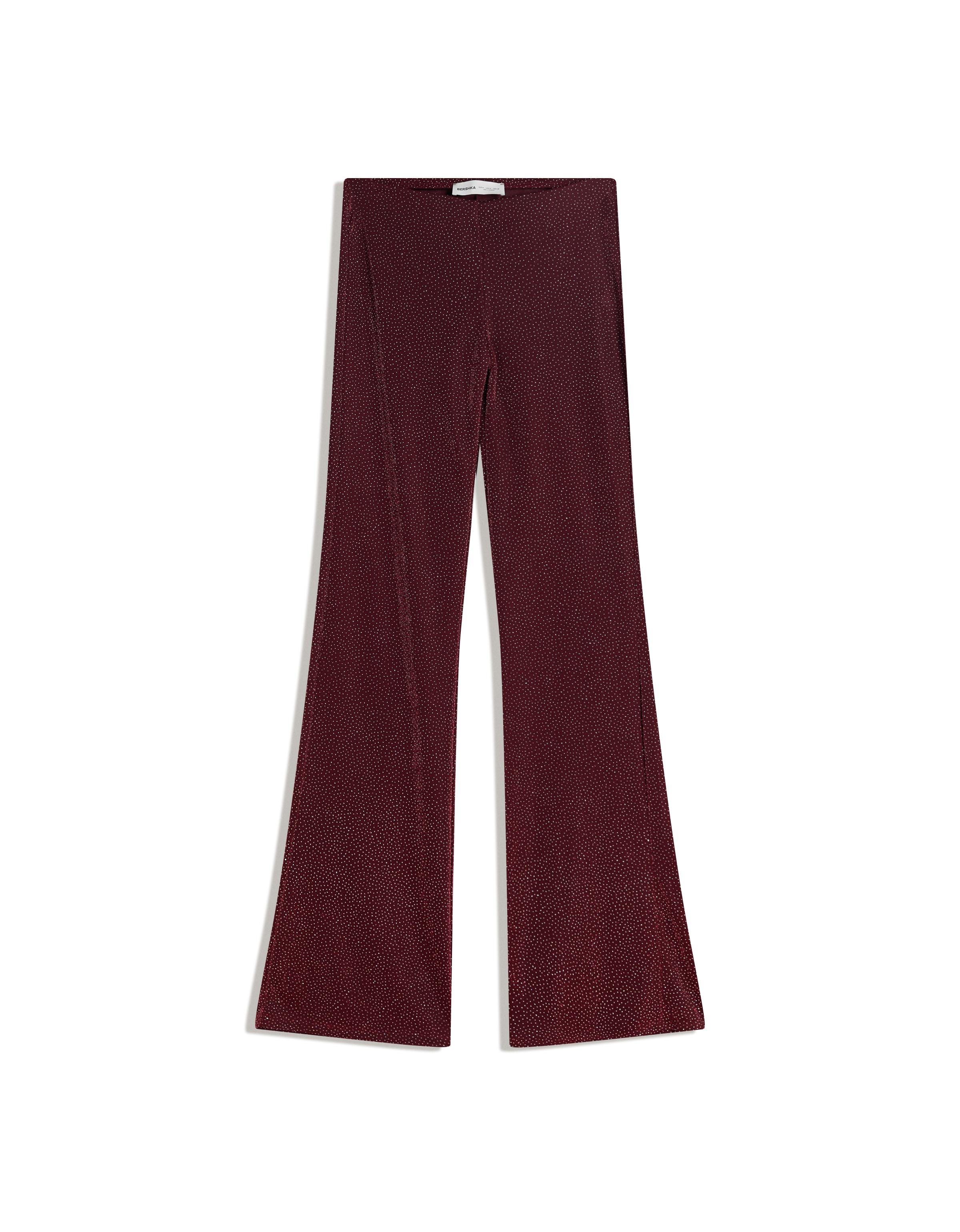 Shimmery flared trousers