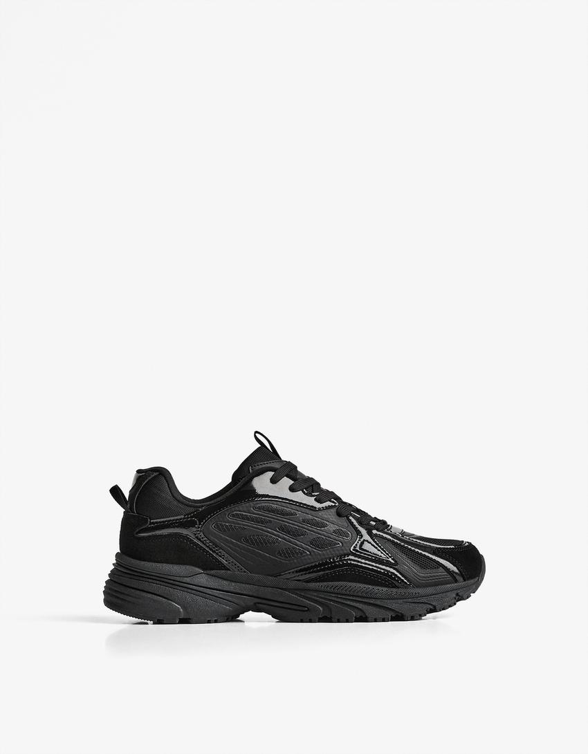 Sportiv casual multi-piese-Negru