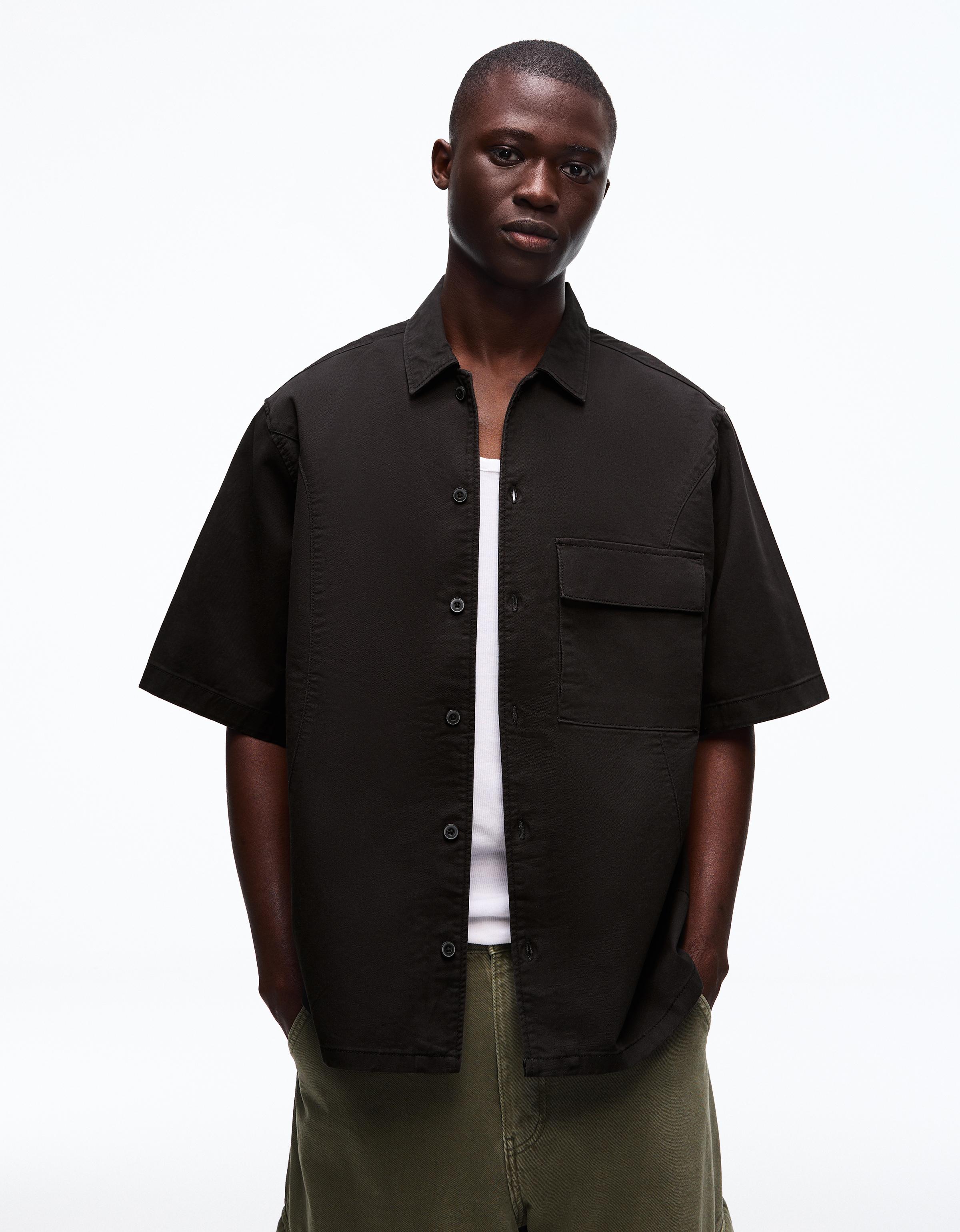 Boxy fit kısa kollu gömlek - Görsel 22