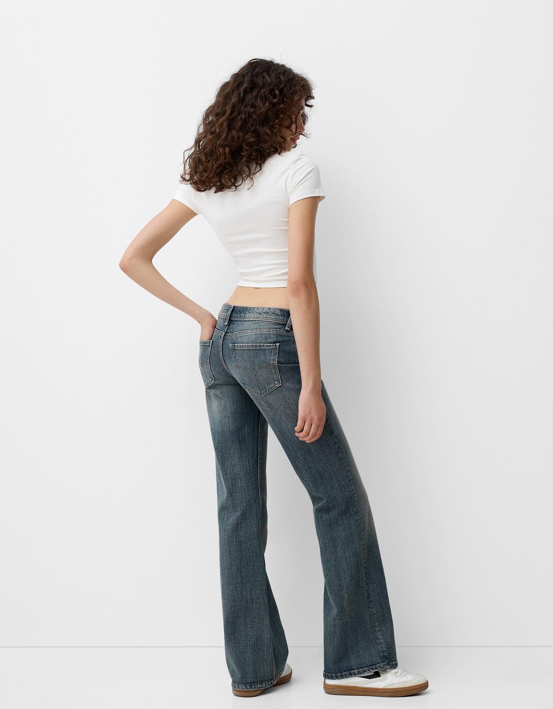 Blugi bootcut talie joasă
