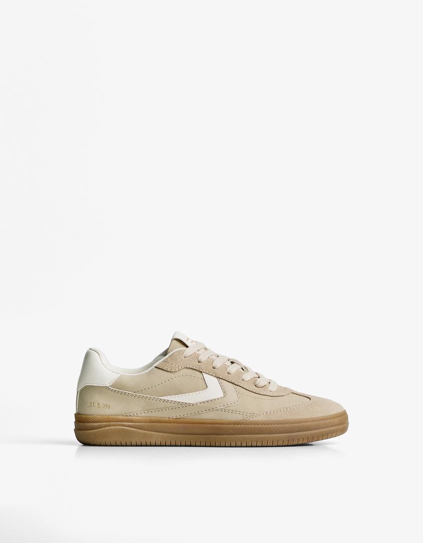 Buty sportowe retro-Piaskowy-0