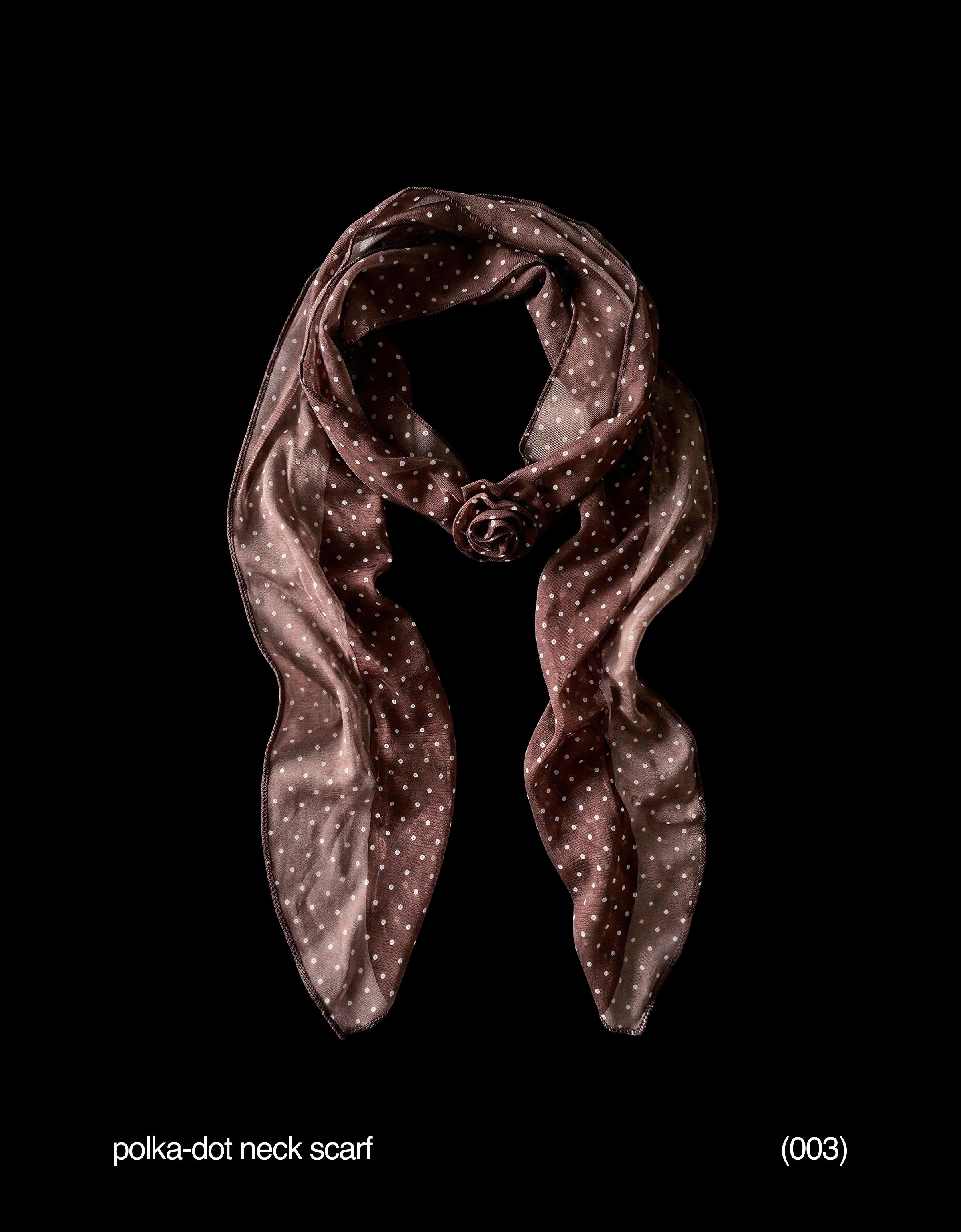 Floral neckerchief — Brown