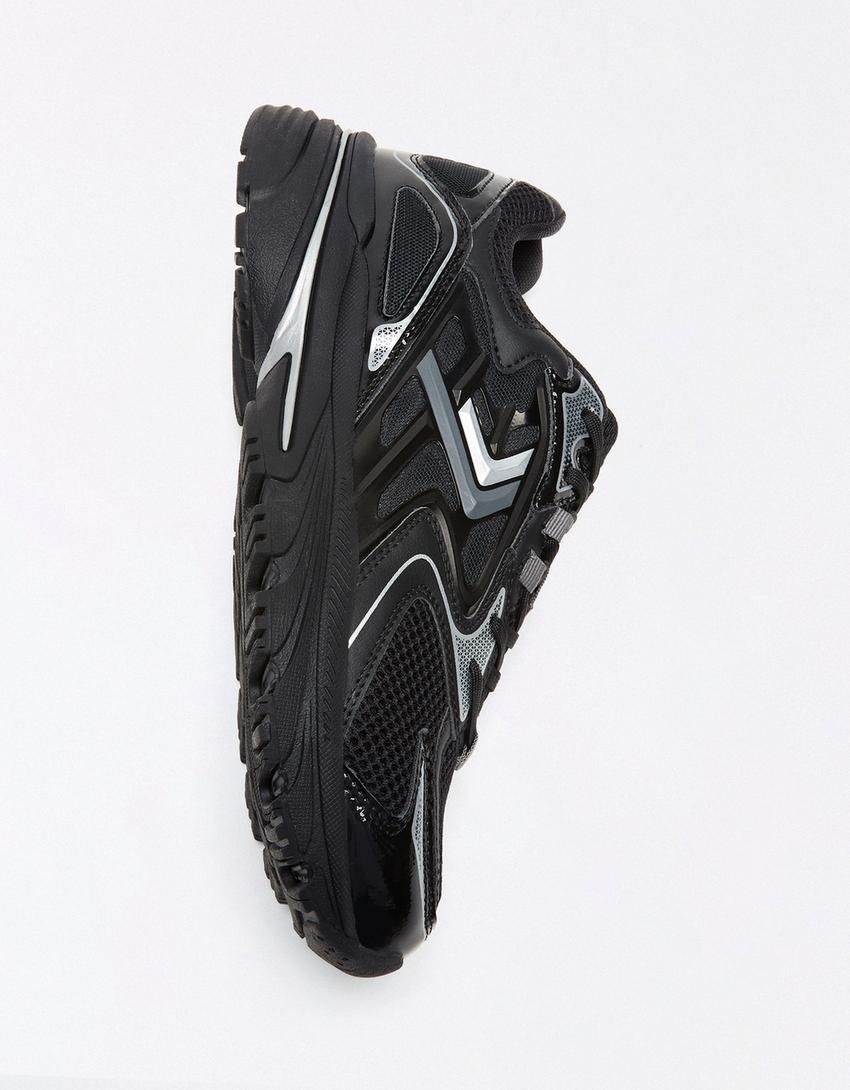 Multi-piece trainers-BLACK