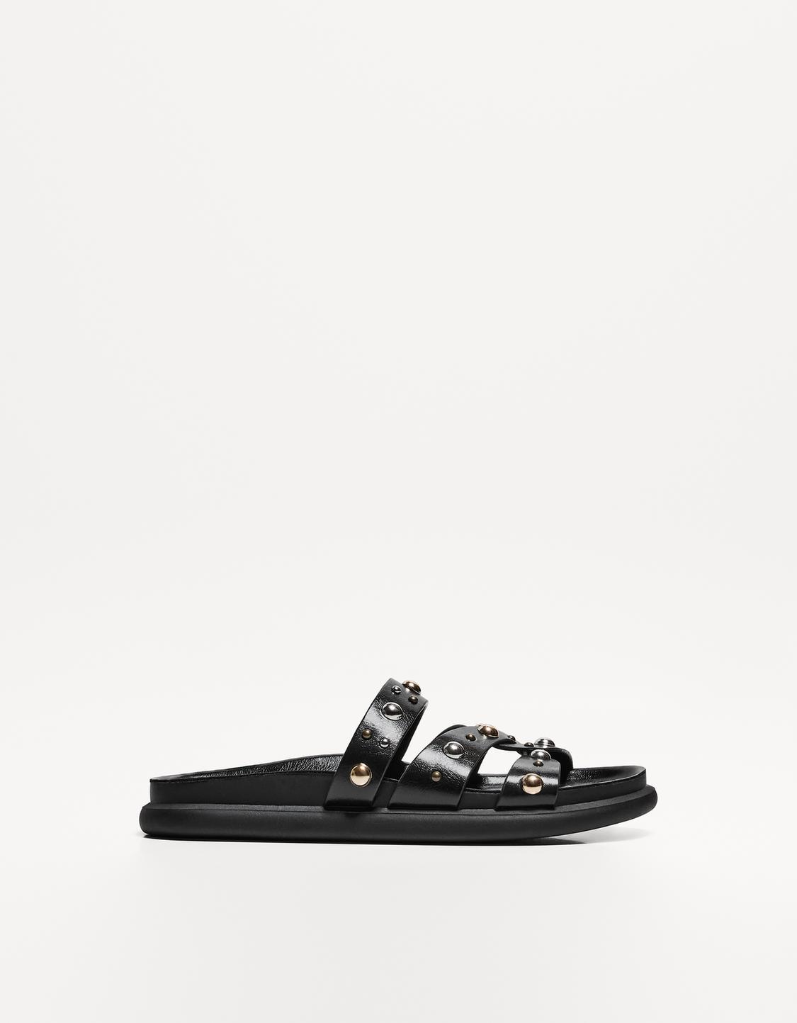 Studded flat sandals
