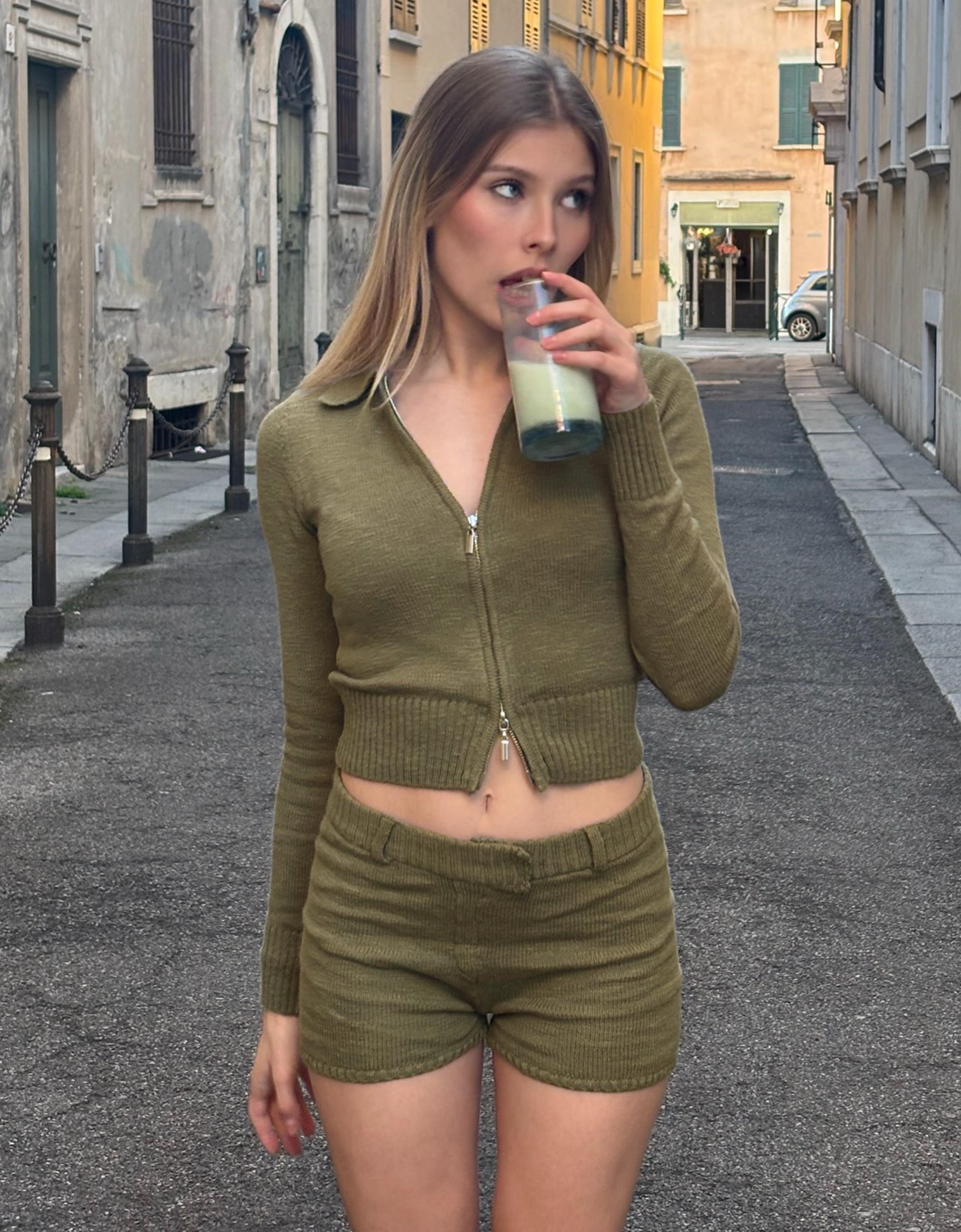 Kemer efektli şort - Görsel 24