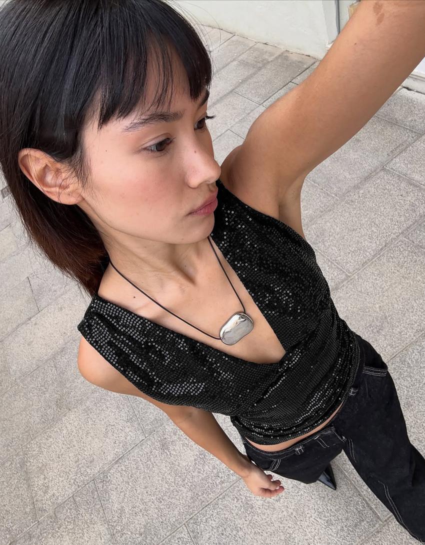 توب مجسم بغليتر وزمة-أسود