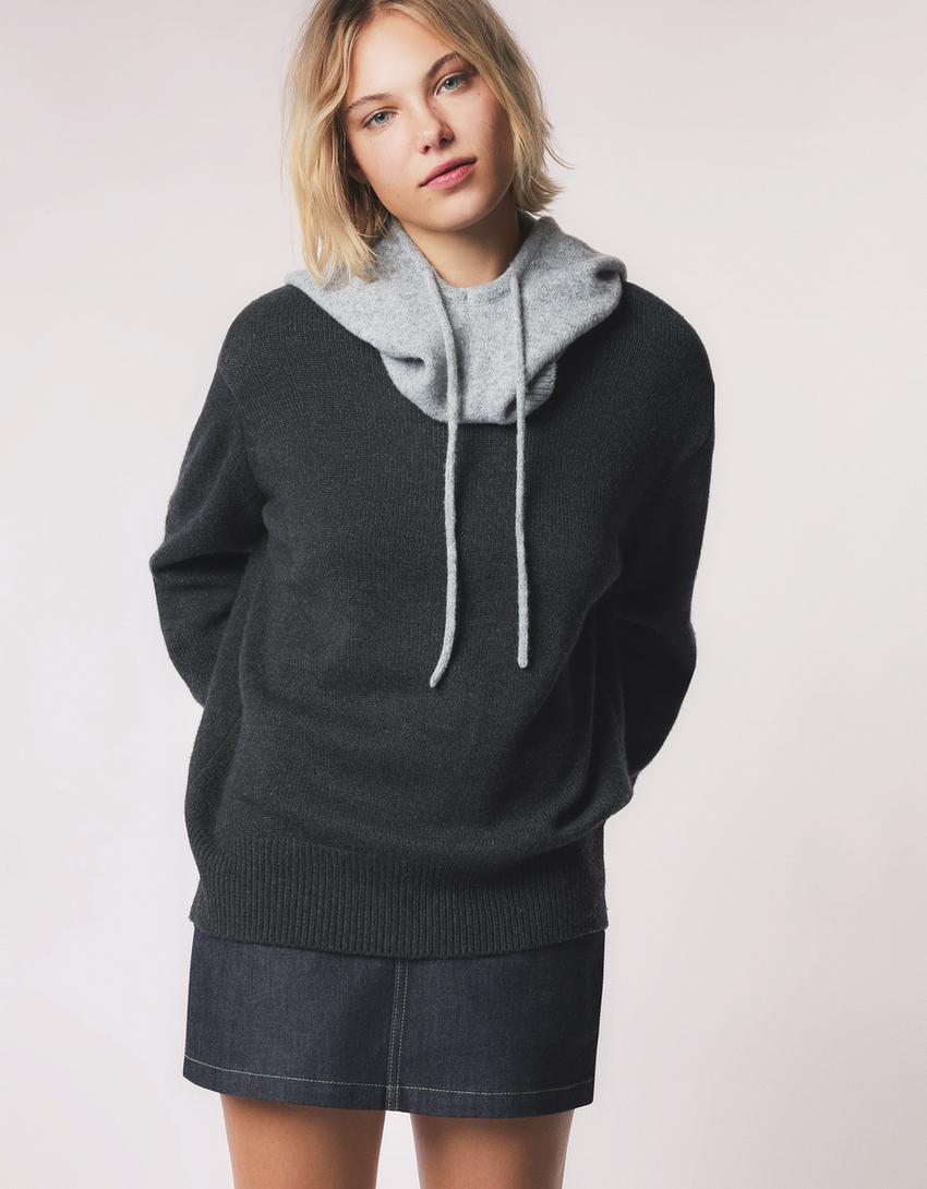 Balaclava punto-Gris