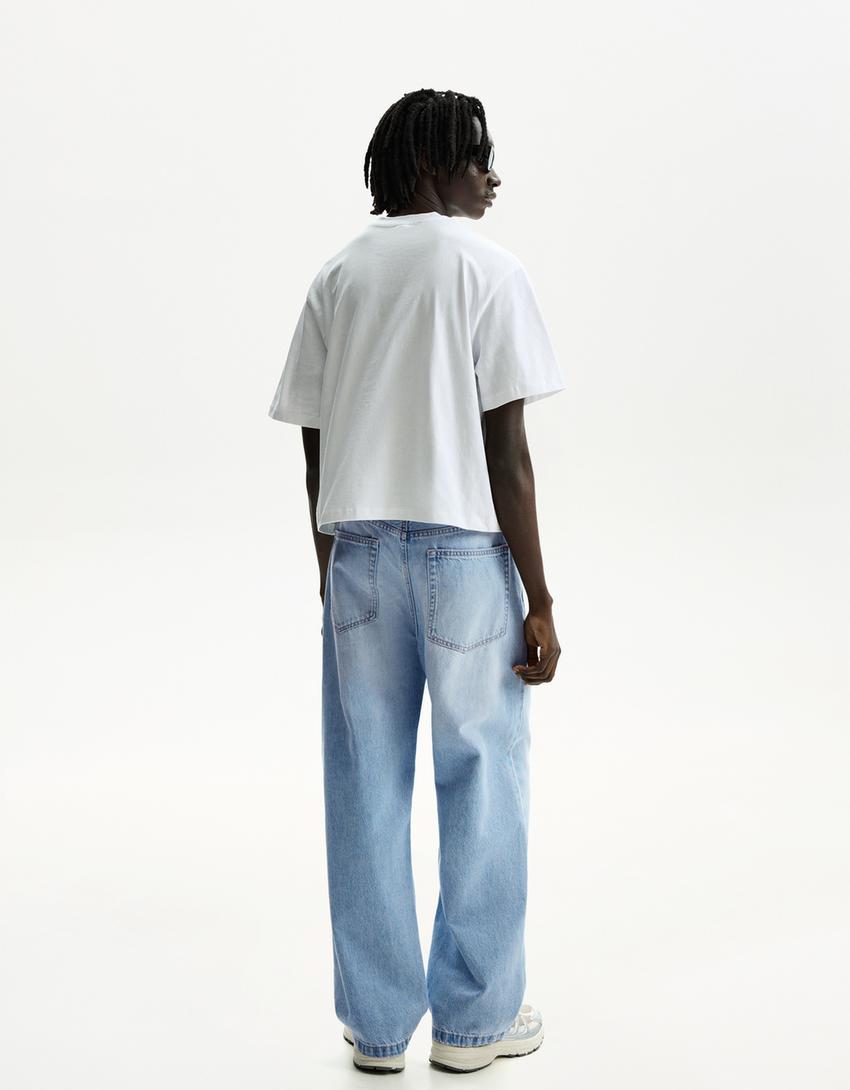 Baggy jean-Açık mavi-1