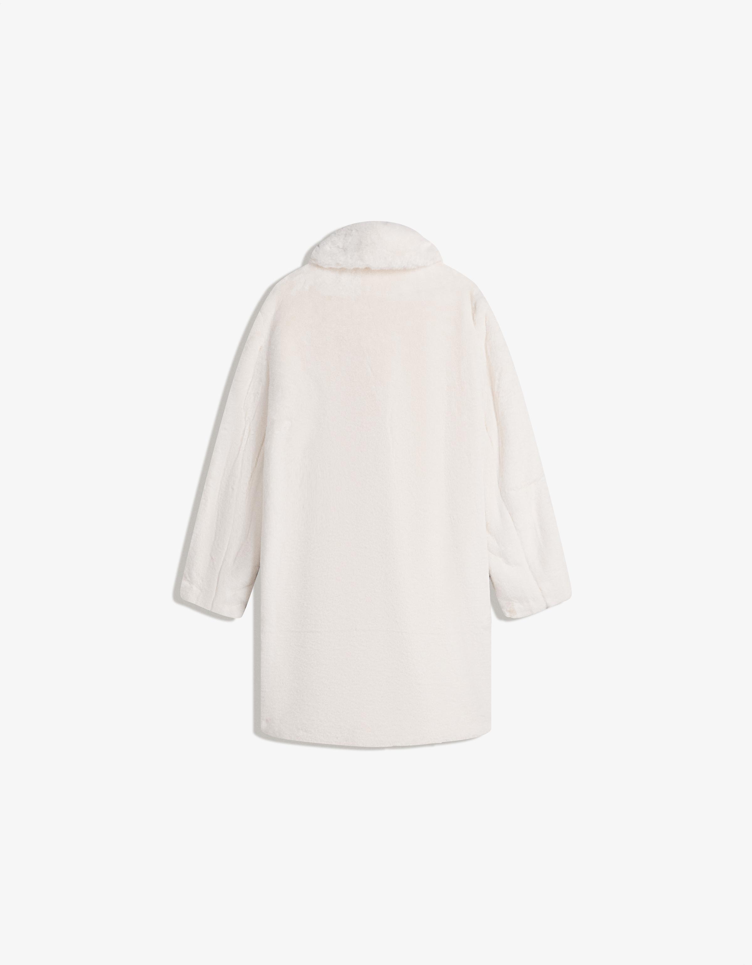 Faux fur coat — Cream