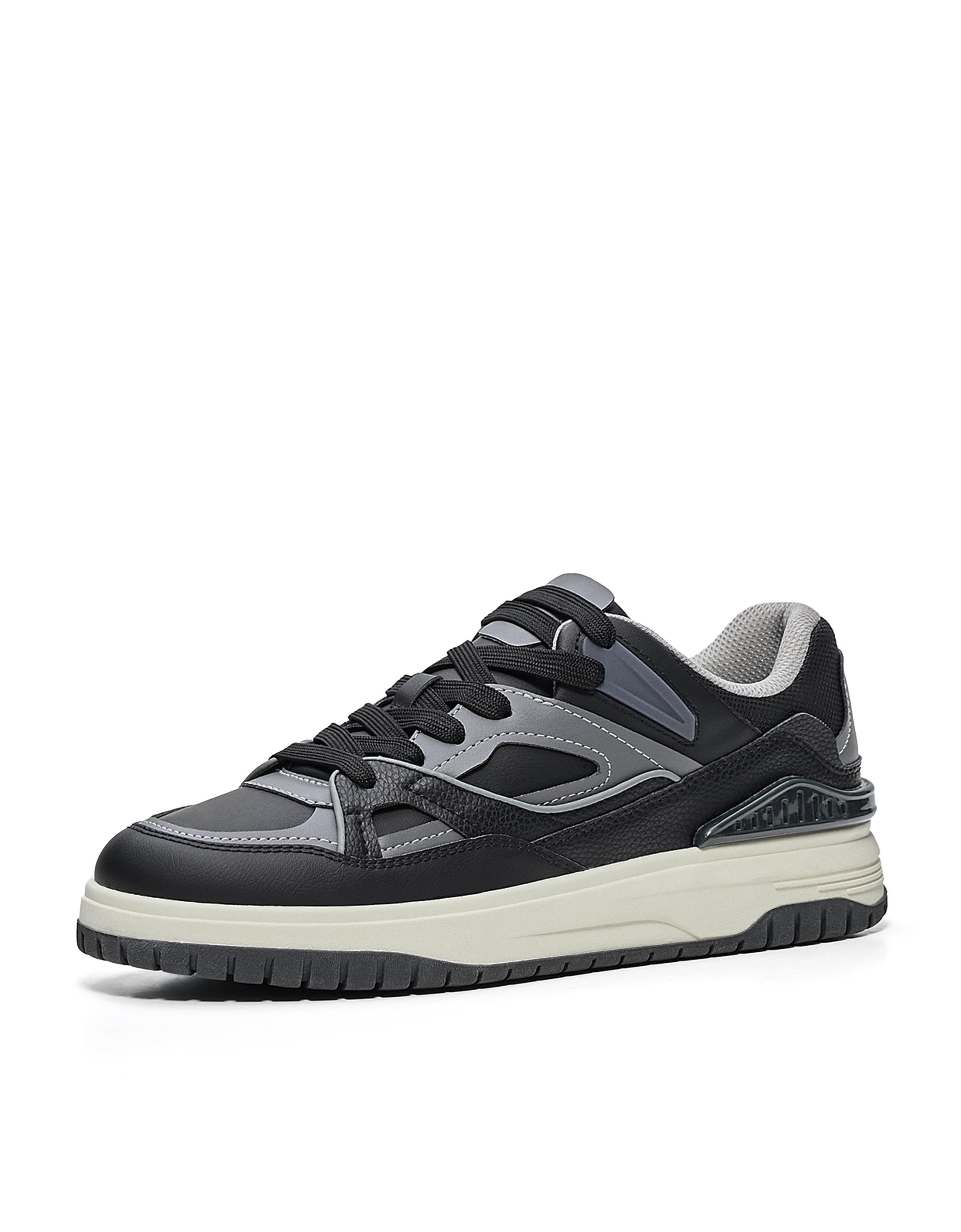 Chunky panelled trainers — BLACK