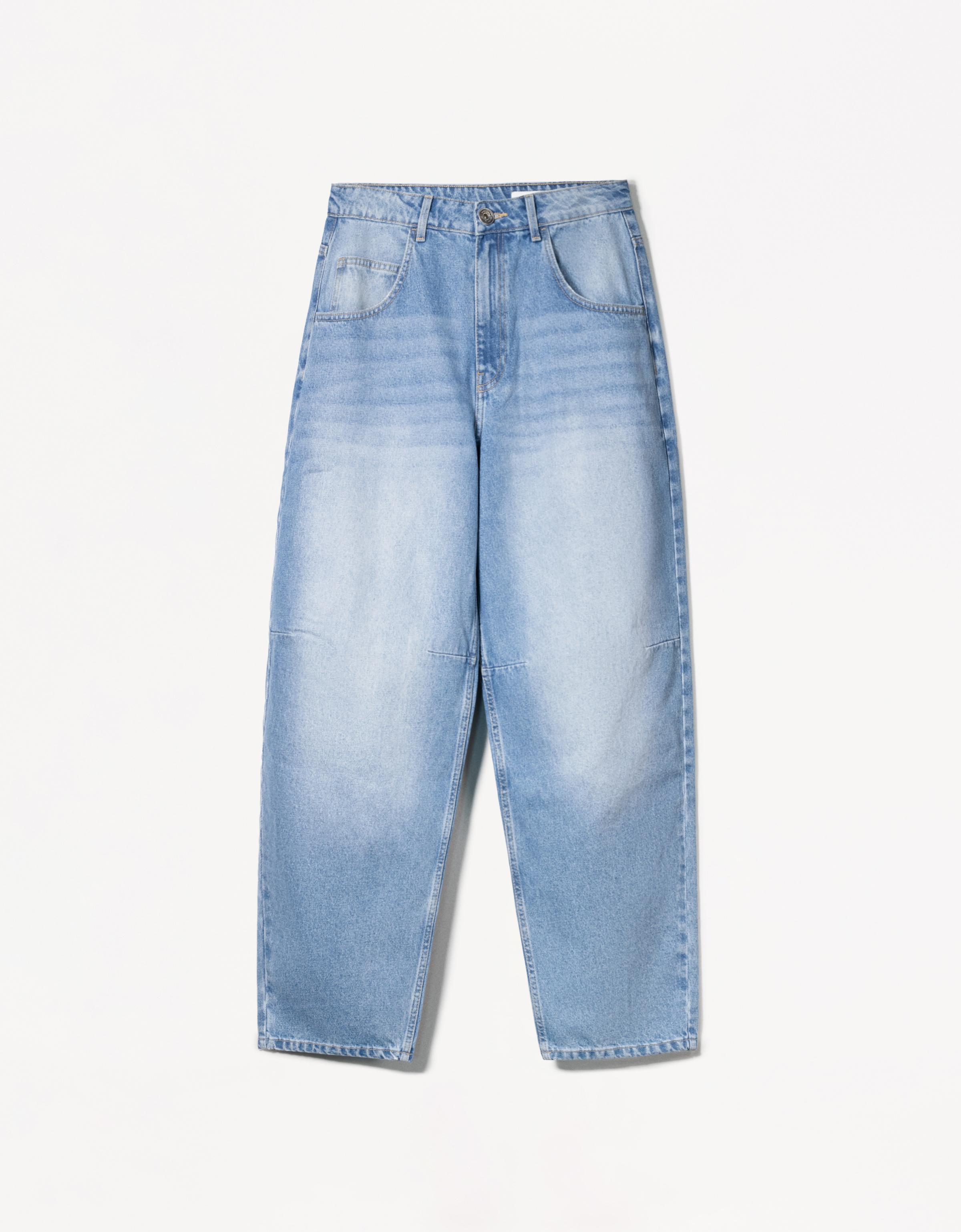 ☆ドイツ発*BERSHKA*新作*FADEスーパーバギーデニム/WU