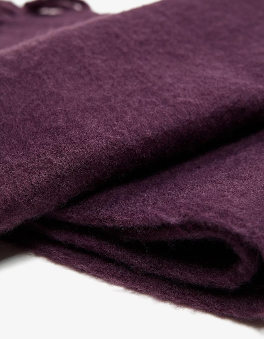 Solid-coloured scarf-Violet